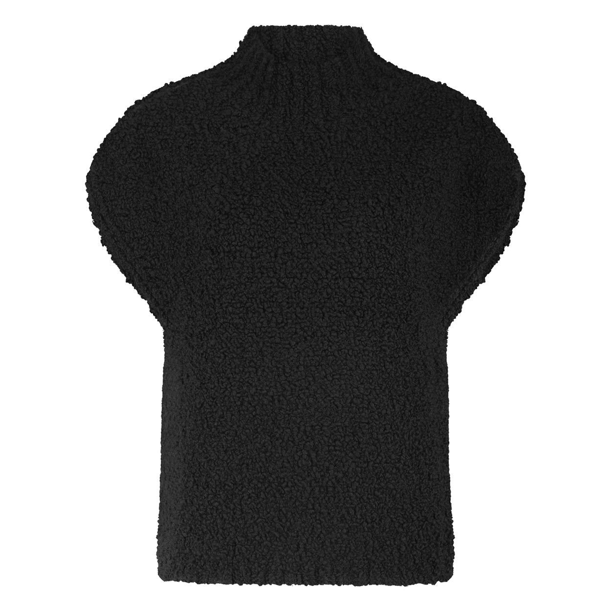 Jane Lushka Tank Top Boucle Vest in Black