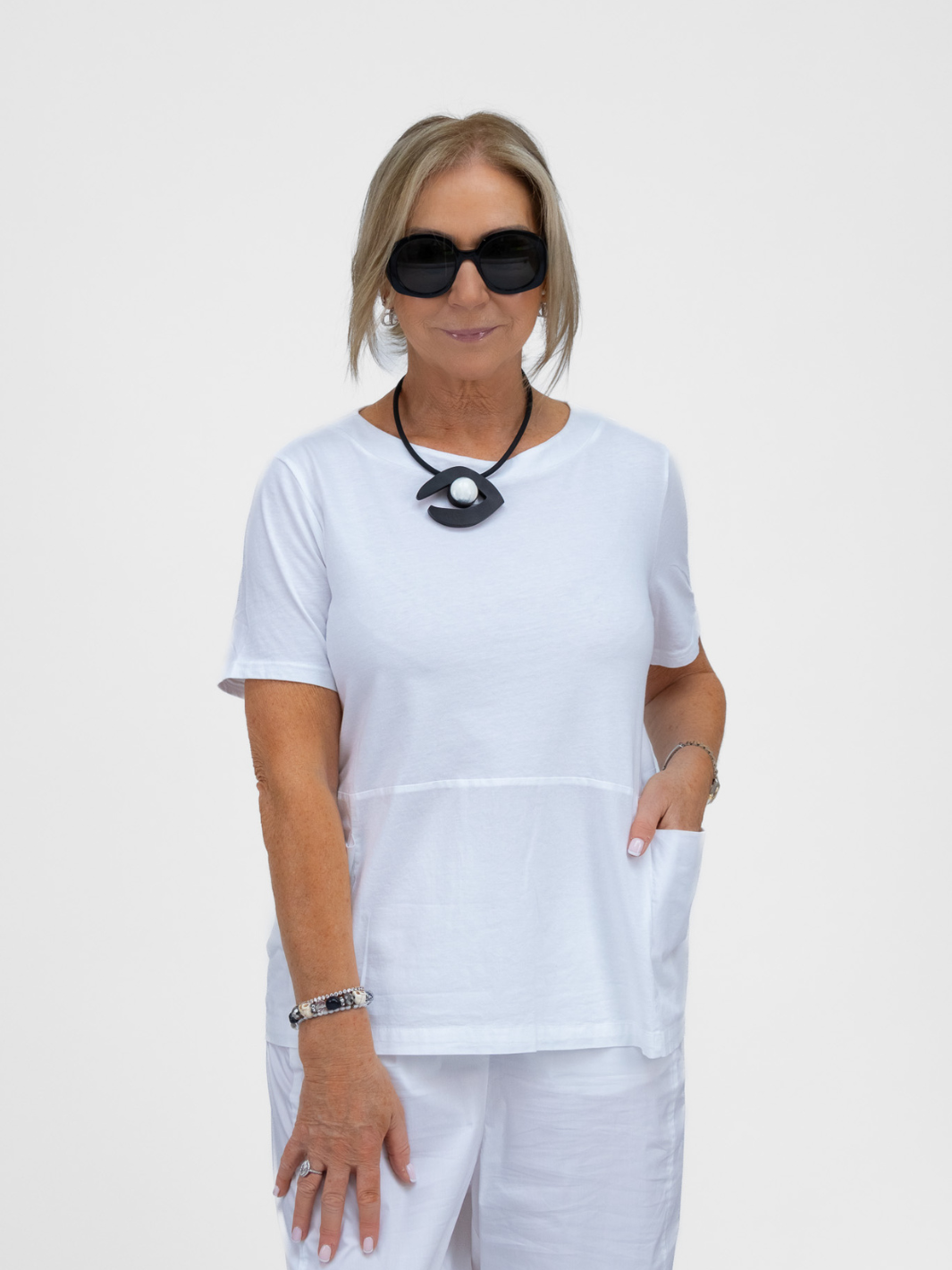 Jane Lushka Top Oversized Cotton Top In White From Jane Lushka
