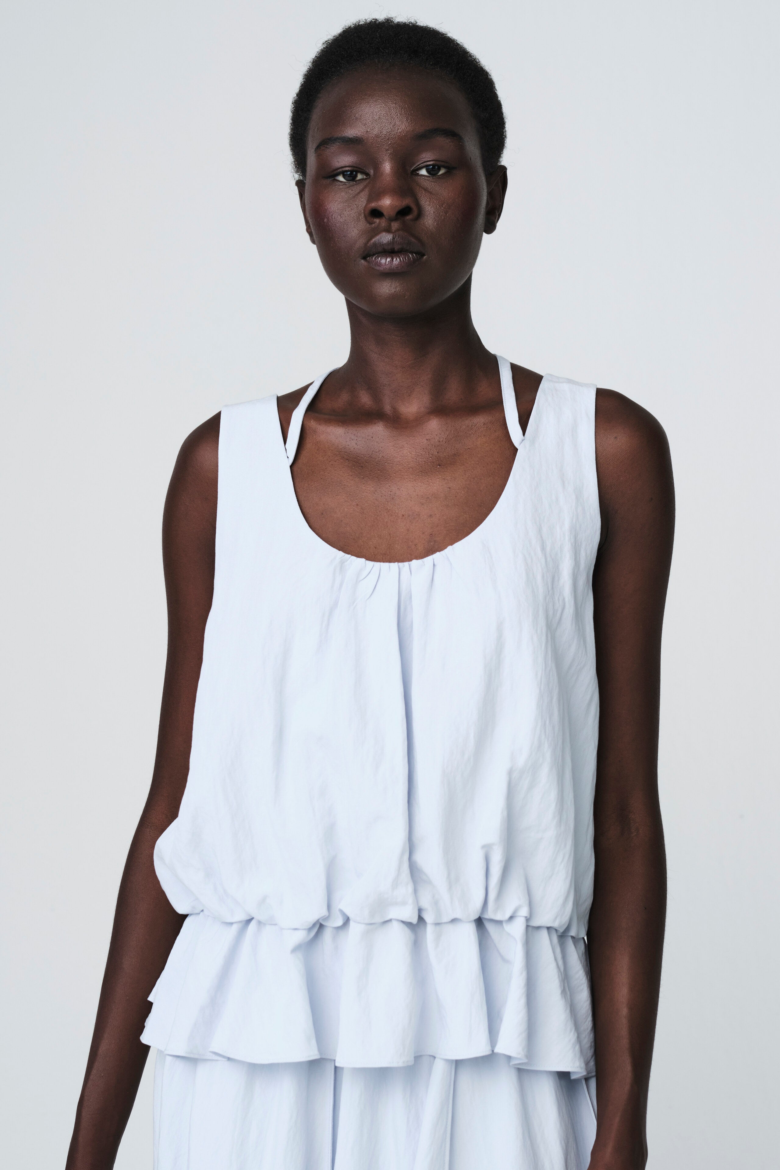 Jane Lushka Top Sachi Viscose Top in Light Blue