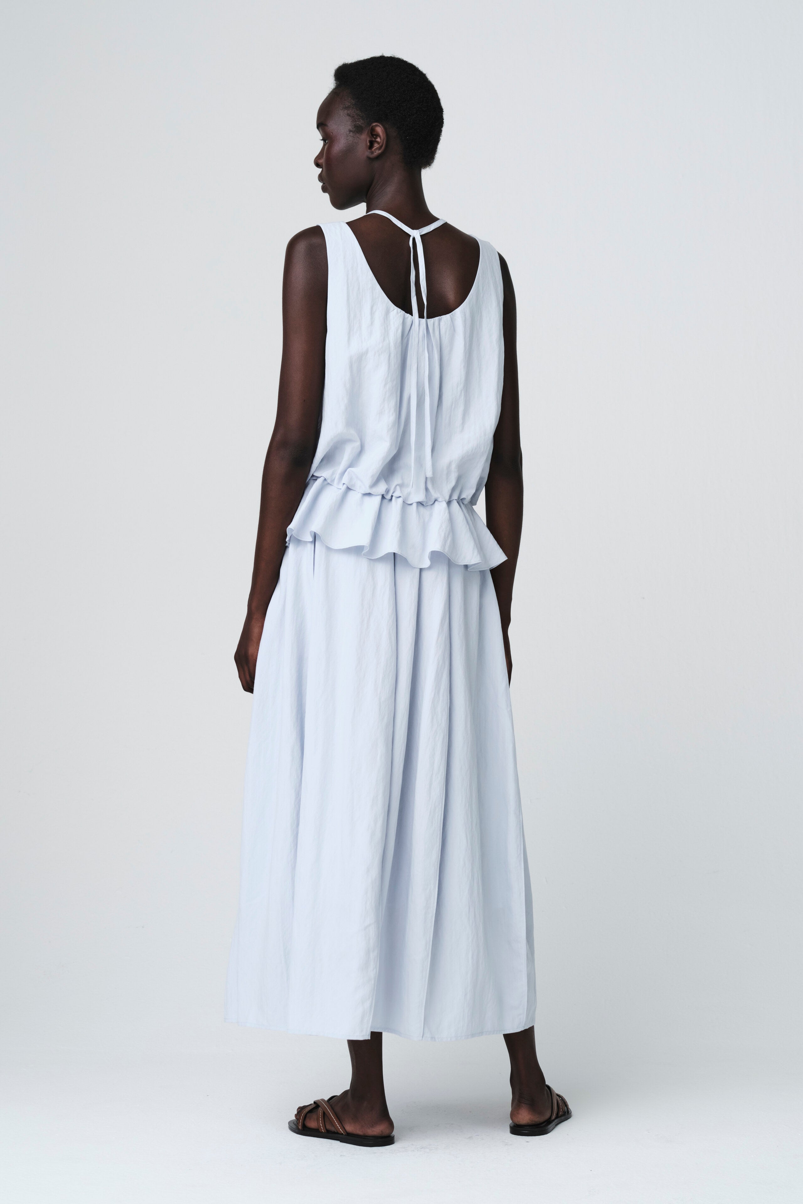 Jane Lushka Top Sachi Viscose Top in Light Blue