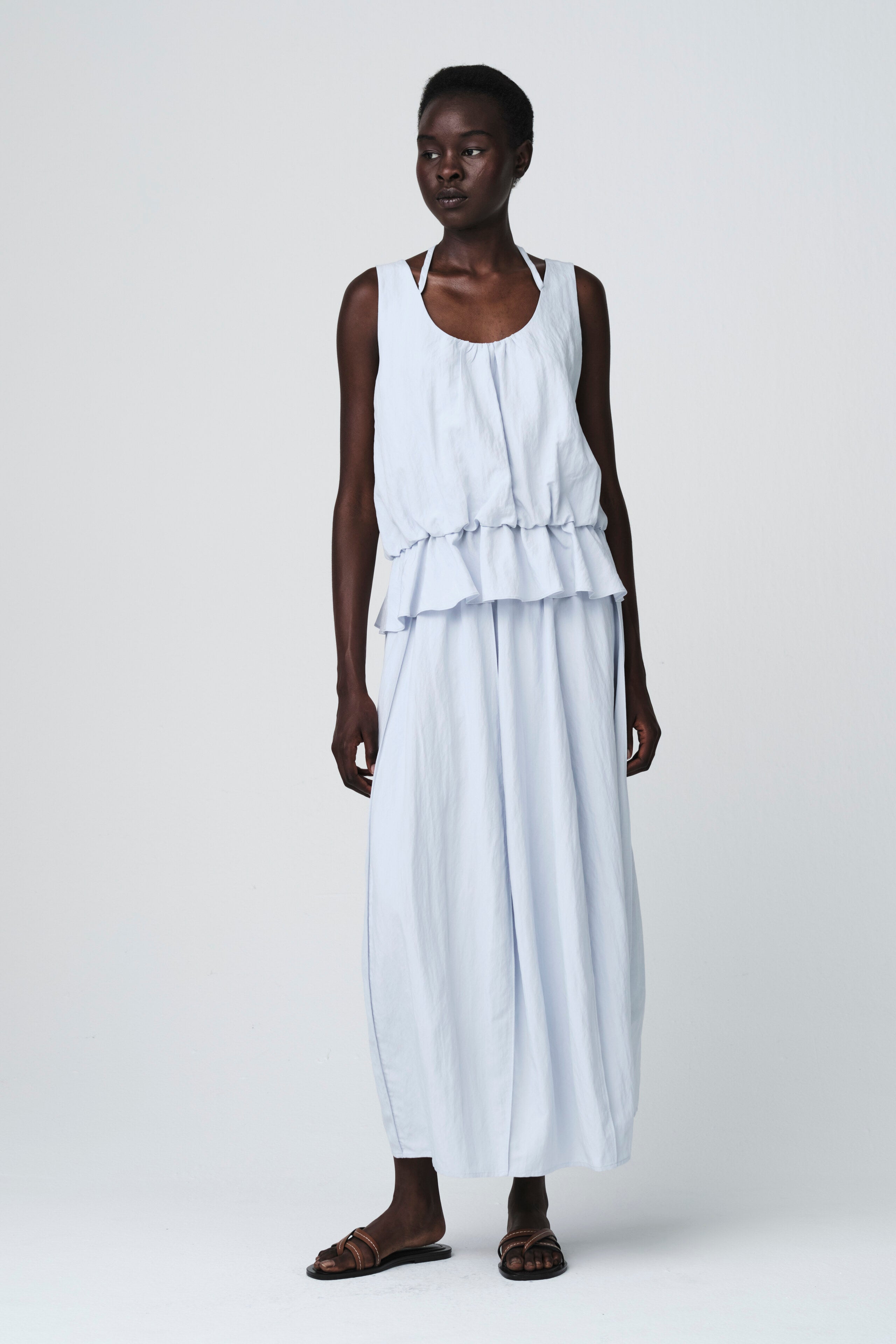 Jane Lushka Top Sachi Viscose Top in Light Blue