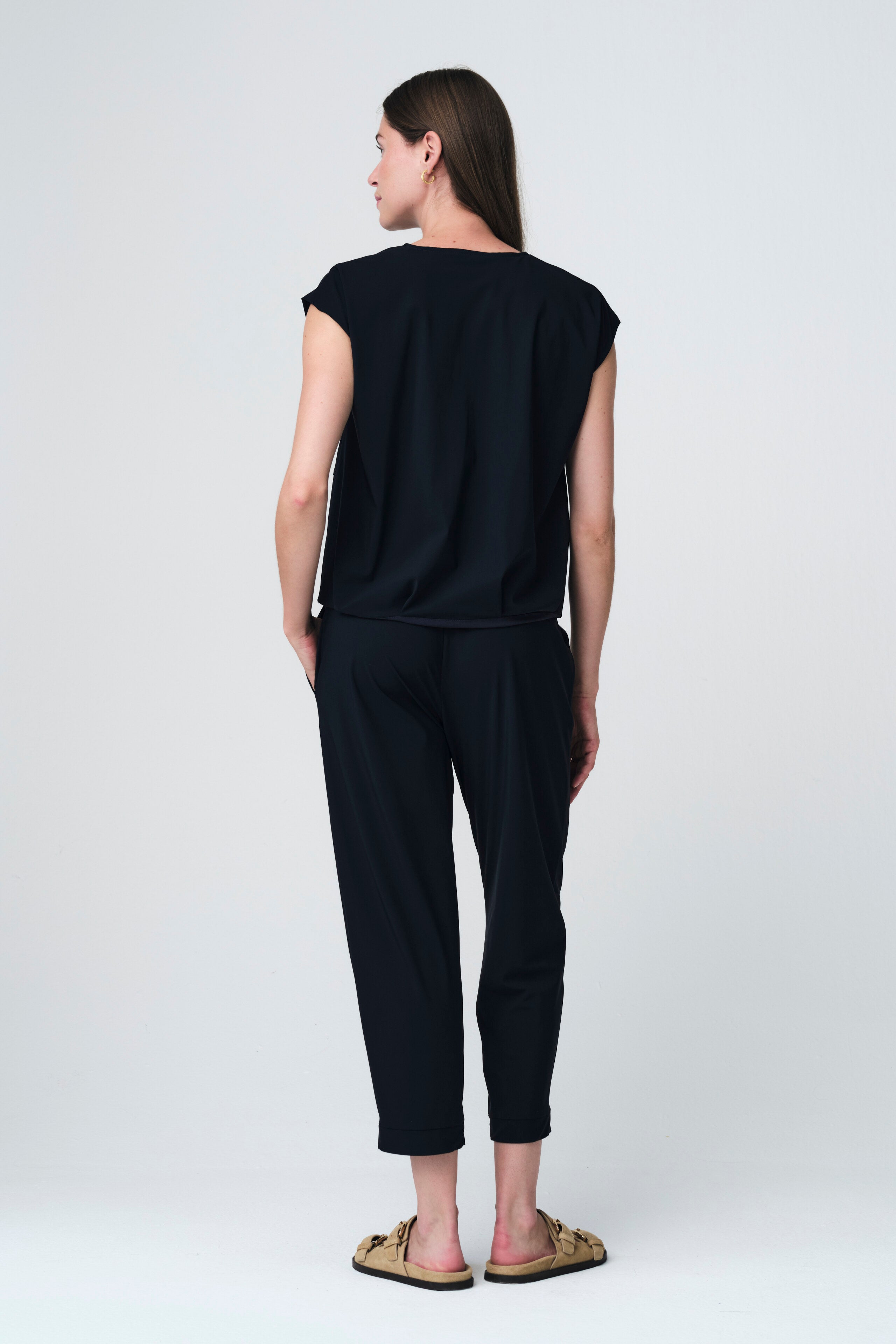 Jane Lushka Vest Ursula Vest Technical Jersey in Black