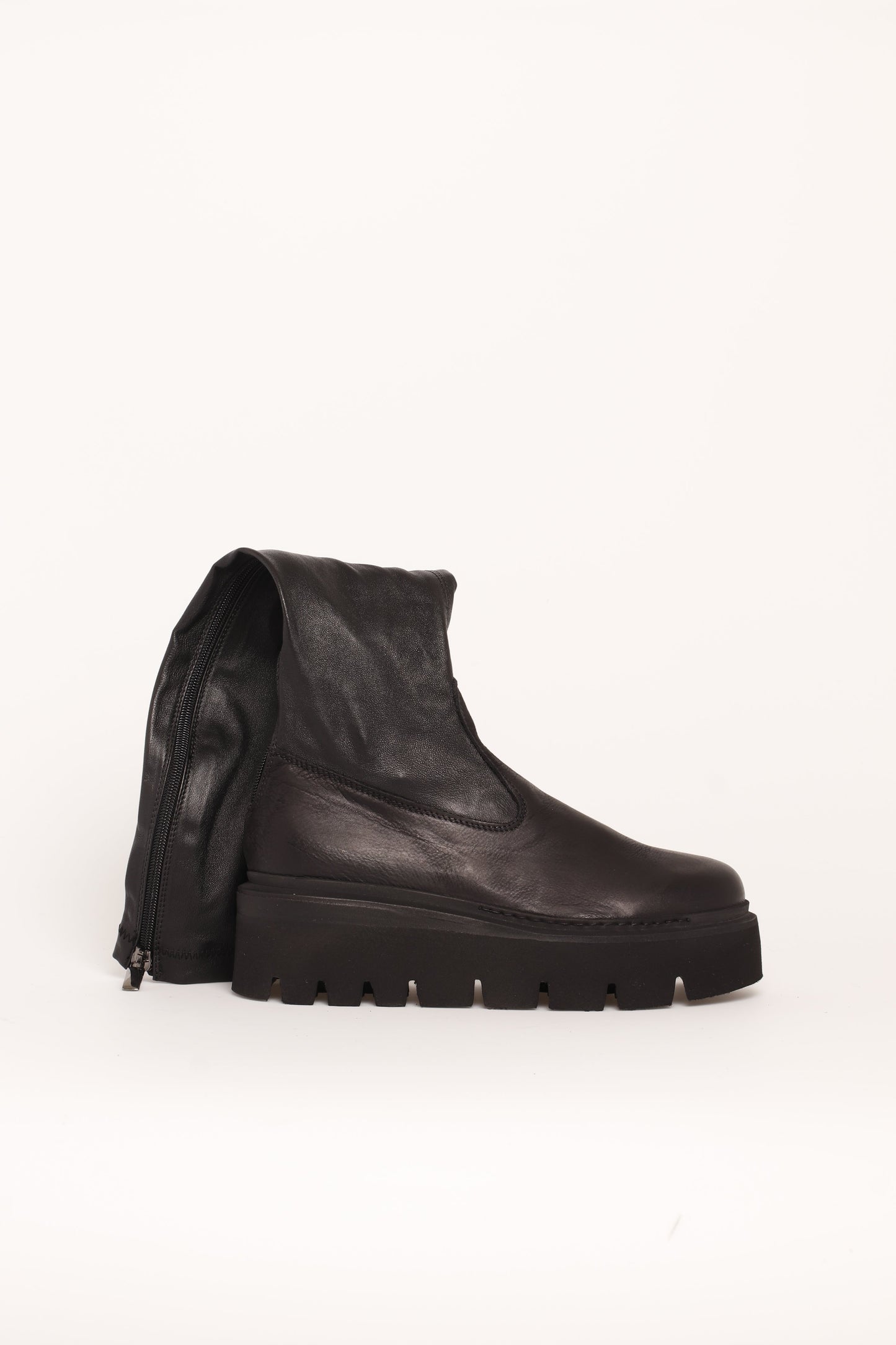 Lofina Footwear Lofina Leather Nappa Knee high Boot in black