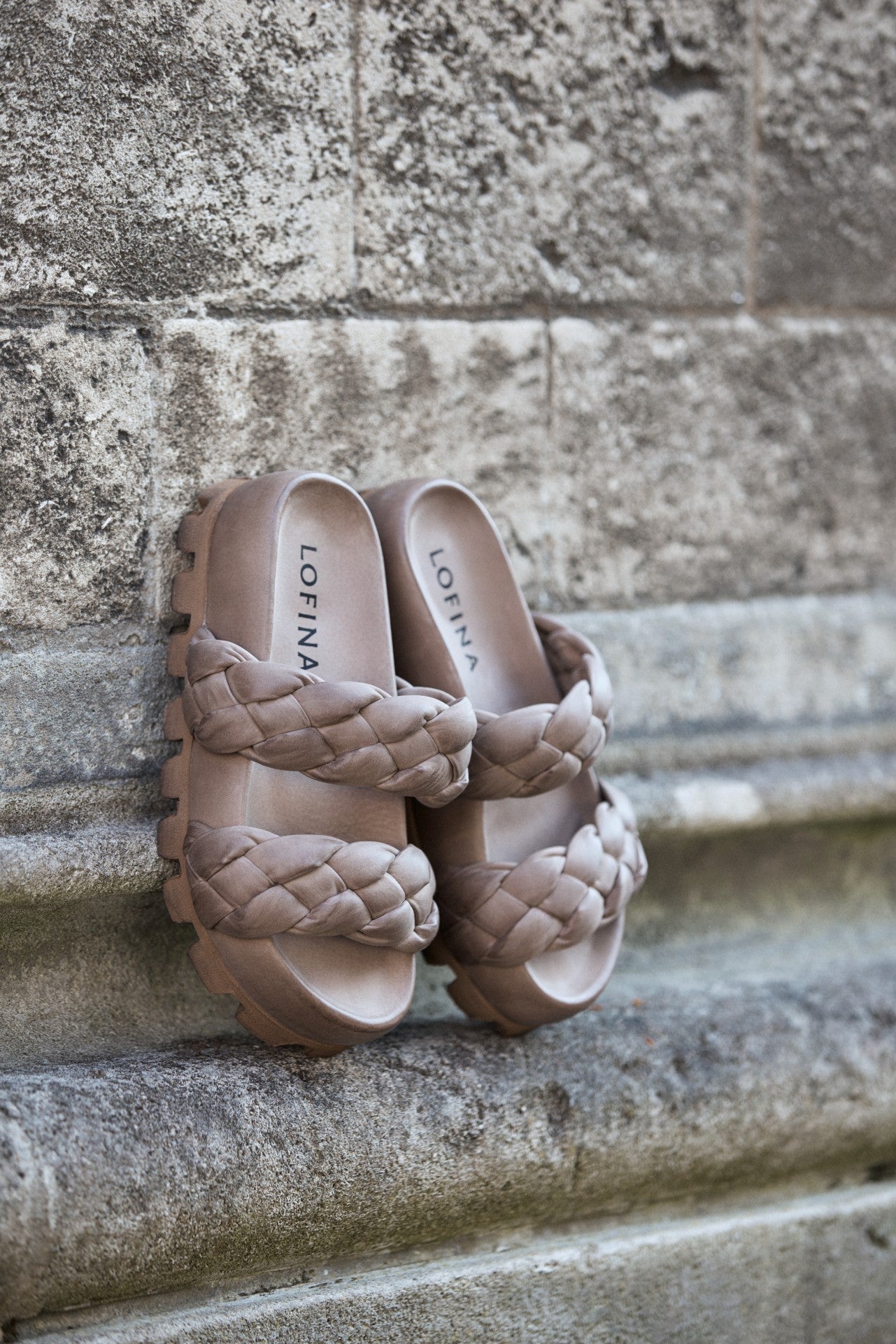 Lofina Sandals Lofina Braided Sandal in Gasoline Malto