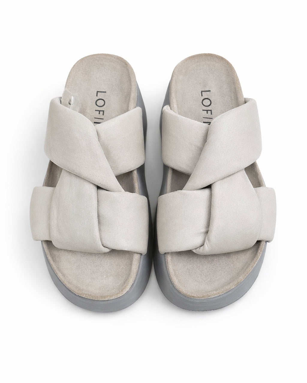 Lofina Sandals Lofina Platform Sandal in Gasoline Greige