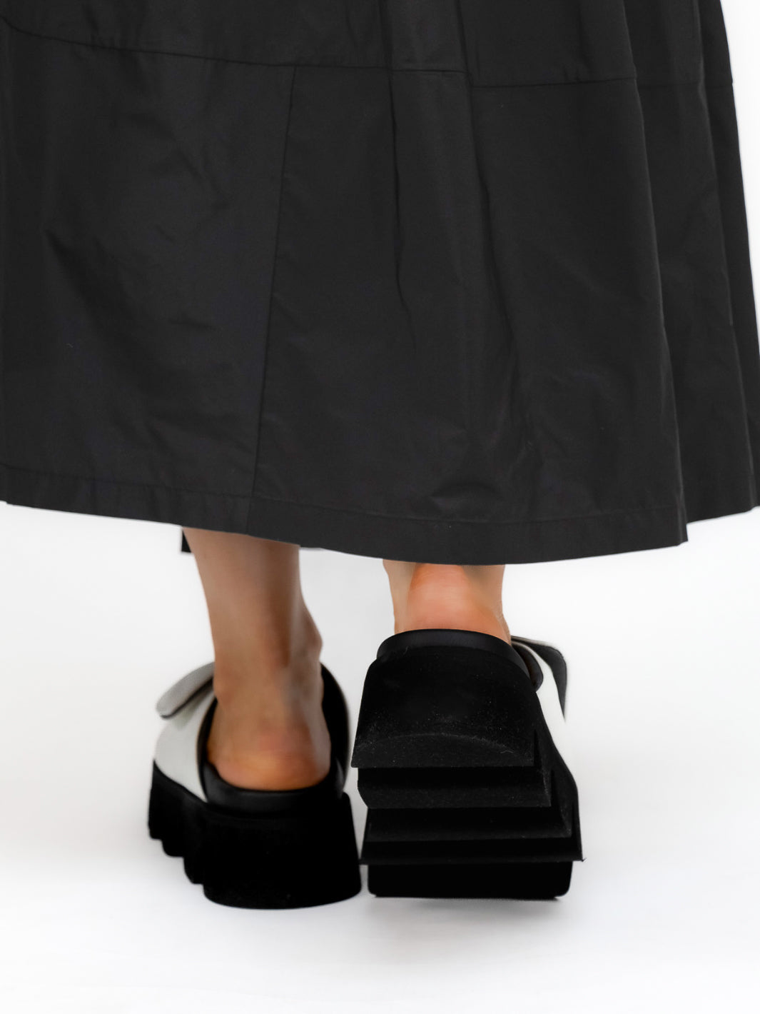 Lofina Shoes Platform Sandal Sliders In Bianco From Lofina