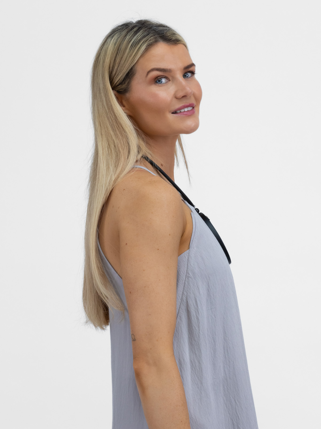 Lotus Eaters Dress Palos Maxi Dress In Silver From Lotus Eaters