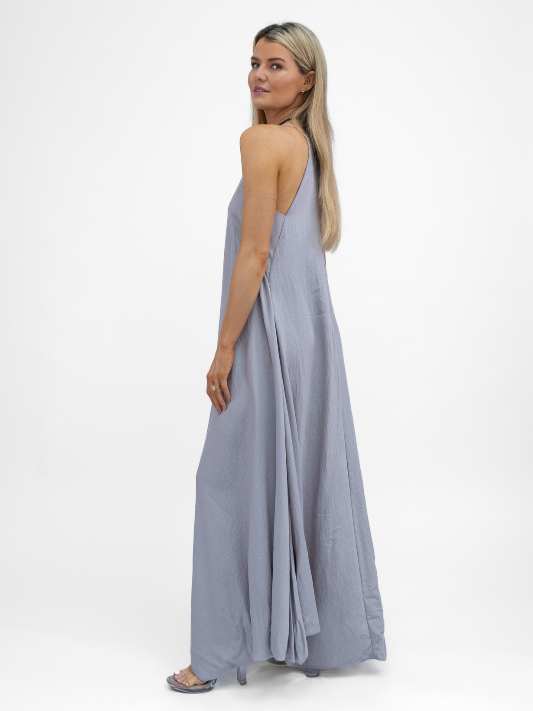 Lotus Eaters Dress Palos Maxi Dress In Silver From Lotus Eaters