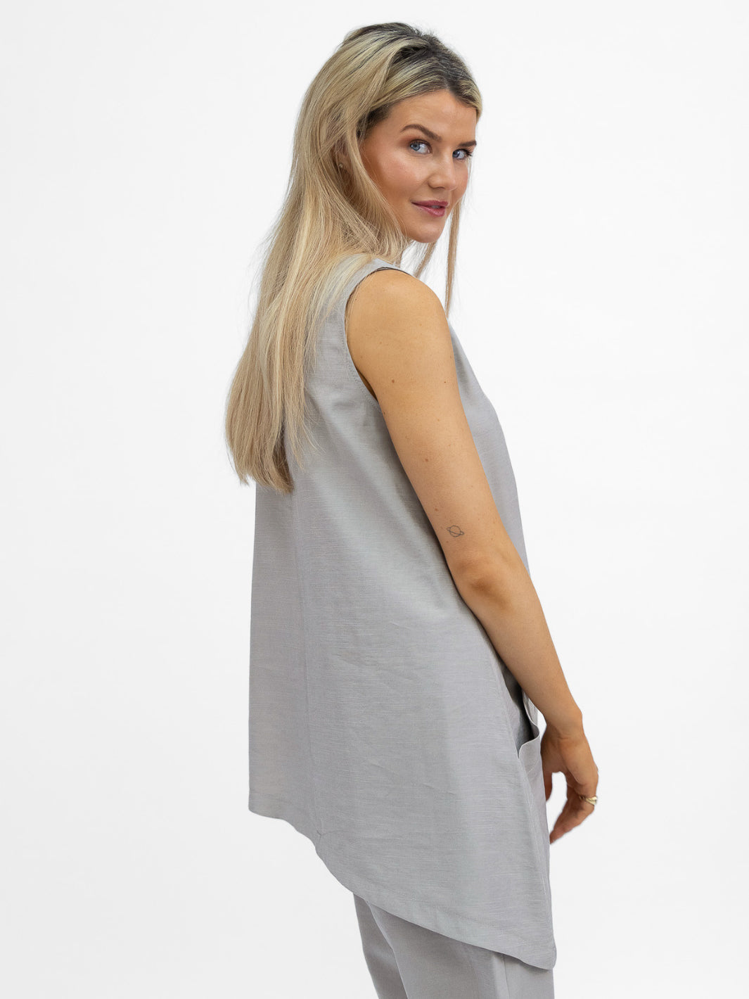 Lotus Eaters Top Mimbo Top In Greige From Lotus Eaters