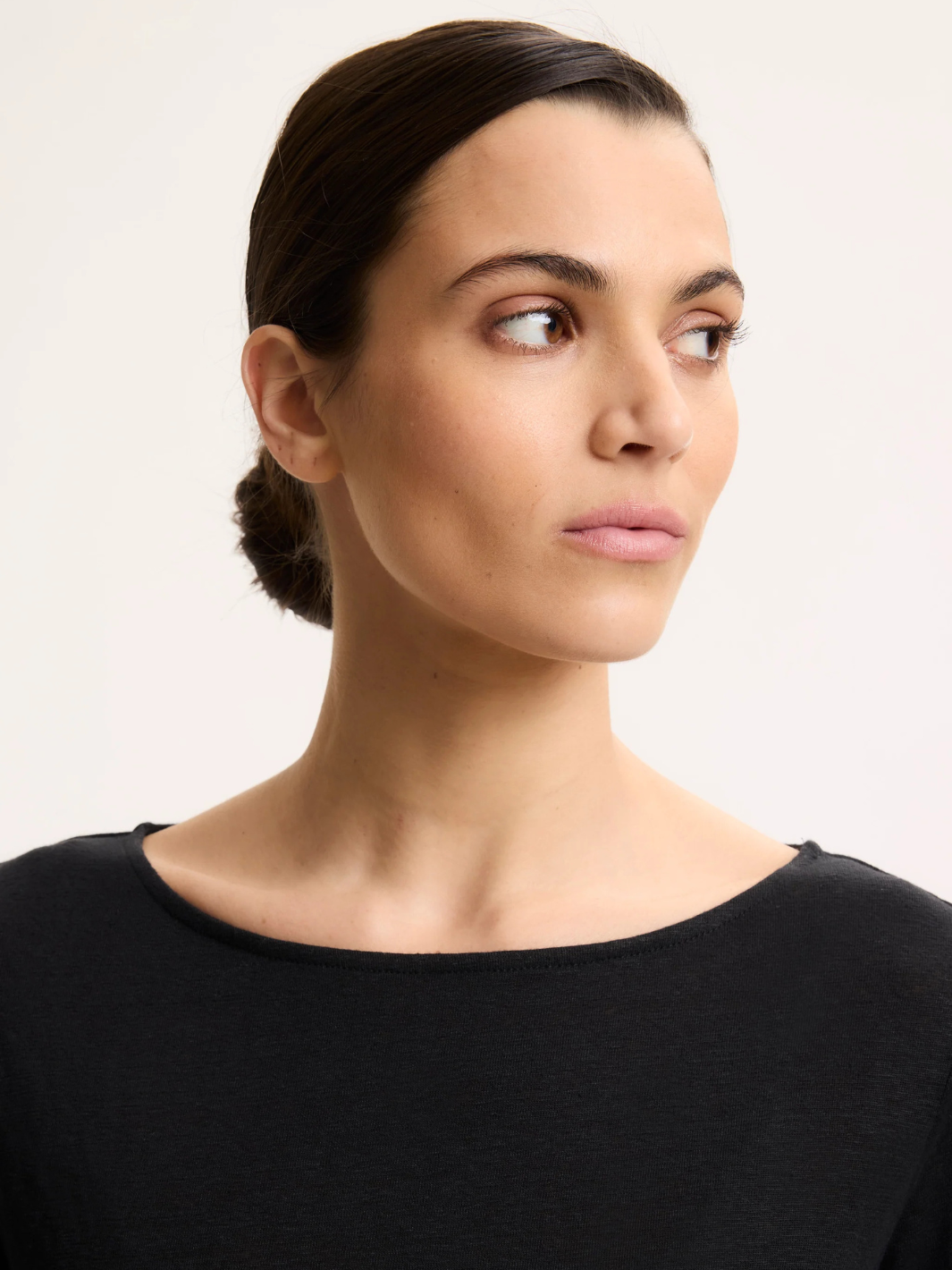 Majestic Filatures Top Bateau Top In Black From Majestic Filatures