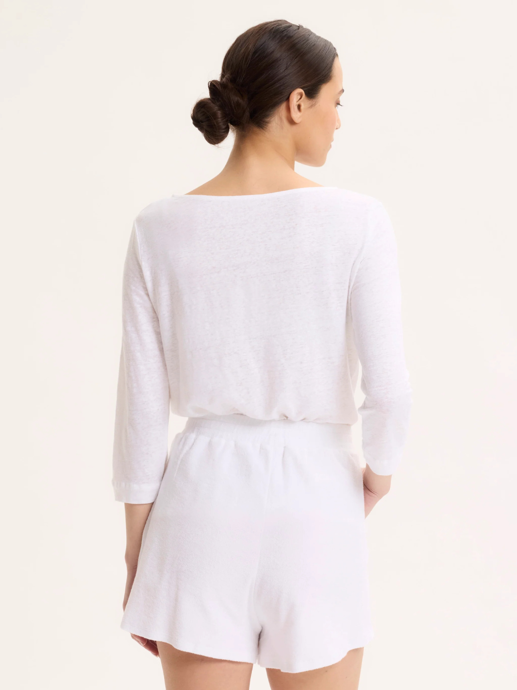 Majestic Filatures Top Bateau Top In White From Majestic Filatures