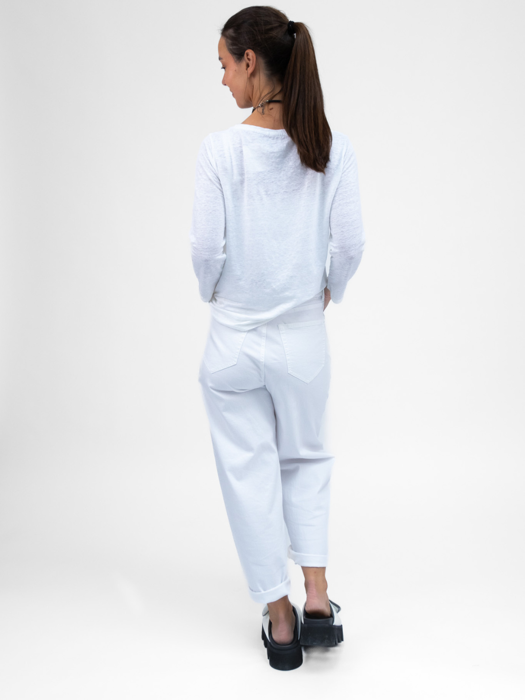 Majestic Filatures Top Bateau Top In White From Majestic Filatures