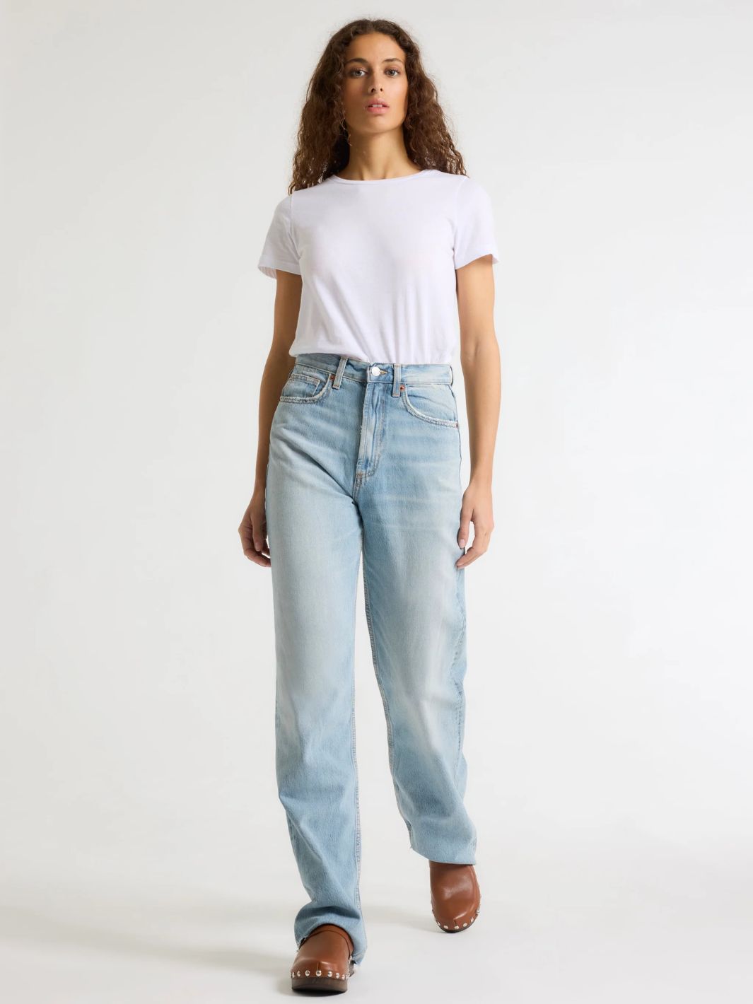 Majestic Filatures Top Polly Round Neck Tee In White From Majestic Filatures