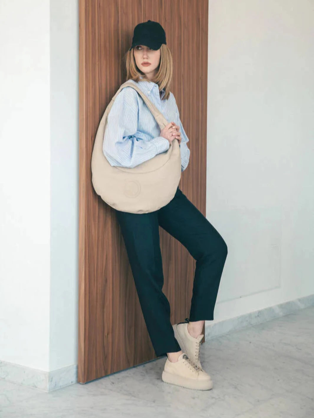 Nude of Scandinavia Shoes Hedda Lace-Up Sneakers in Latte From Nude Of Scandinavia