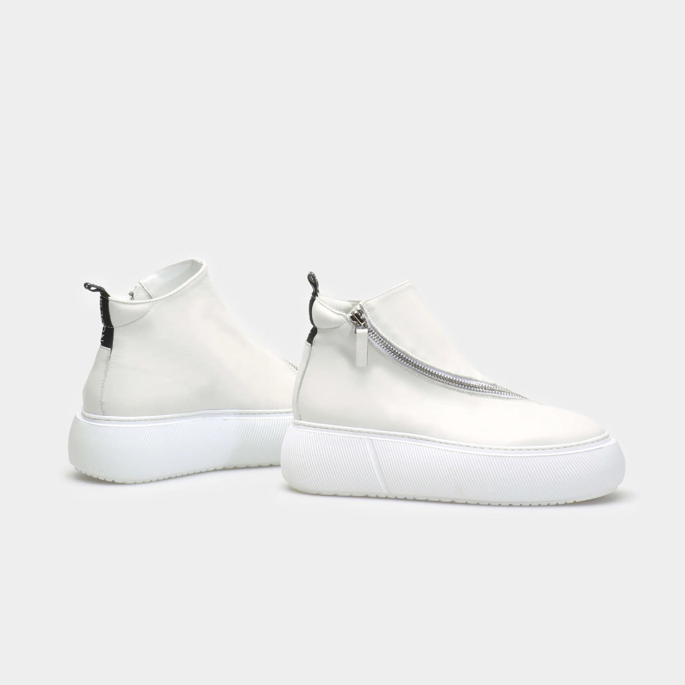 Nude of Scandinavia Sneaker Hedda 001 Bianco Freddo Sneaker In Capricorno Leather