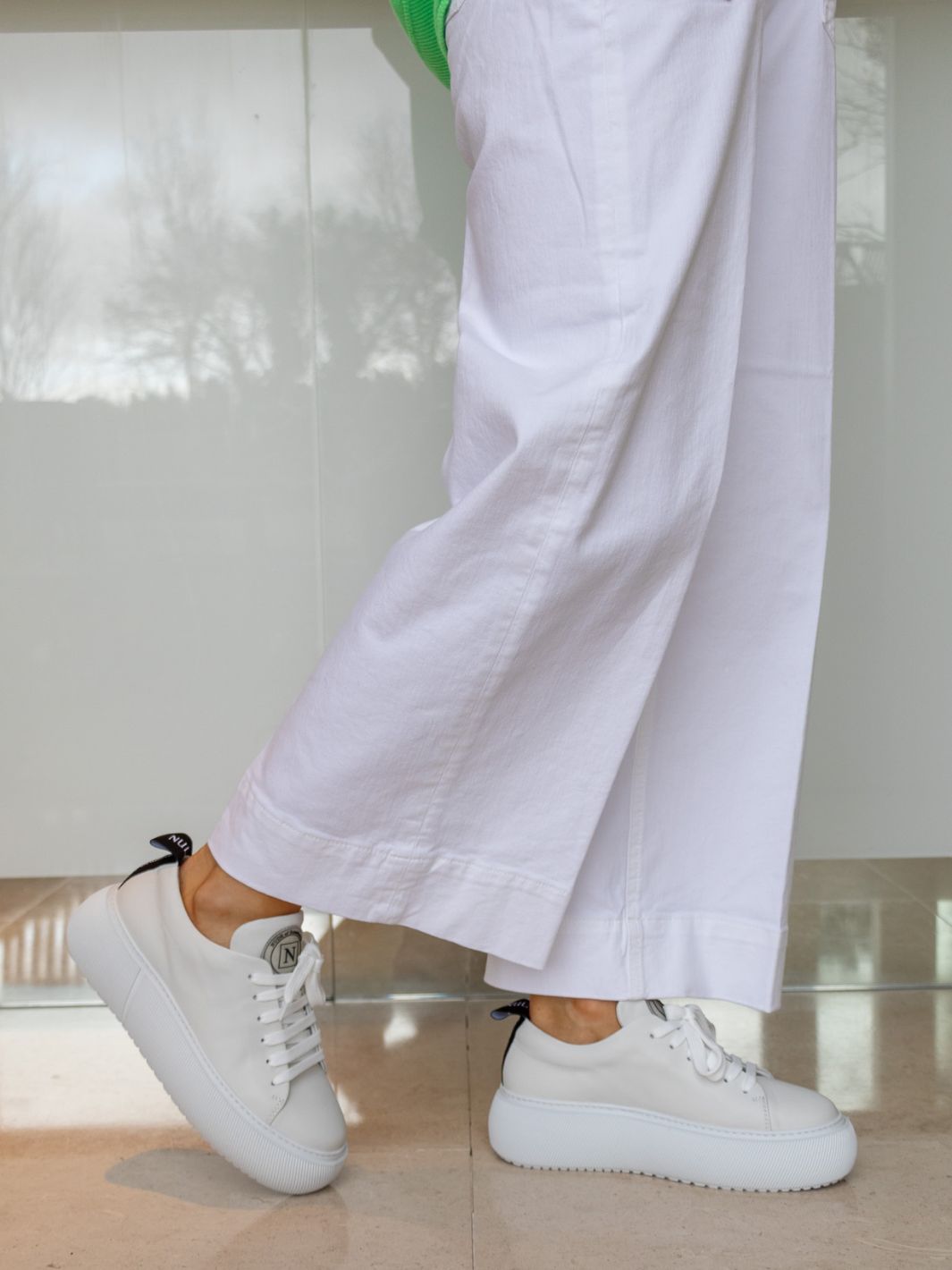 Nude of Scandinavia Sneakers Nude of Scandinavia Hedda Lace-Up Sneakers in White