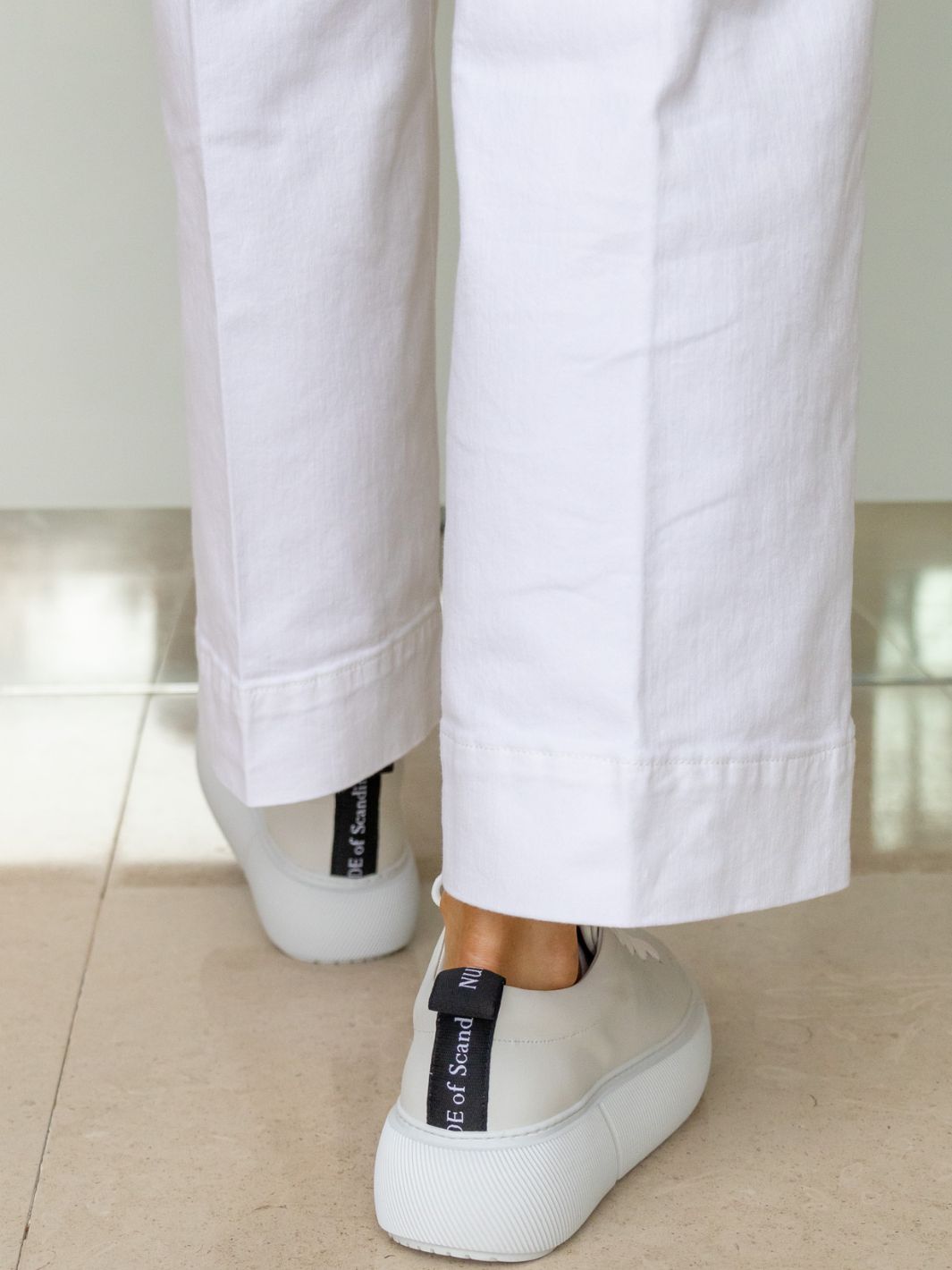 Nude of Scandinavia Sneakers Nude of Scandinavia Hedda Lace-Up Sneakers in White