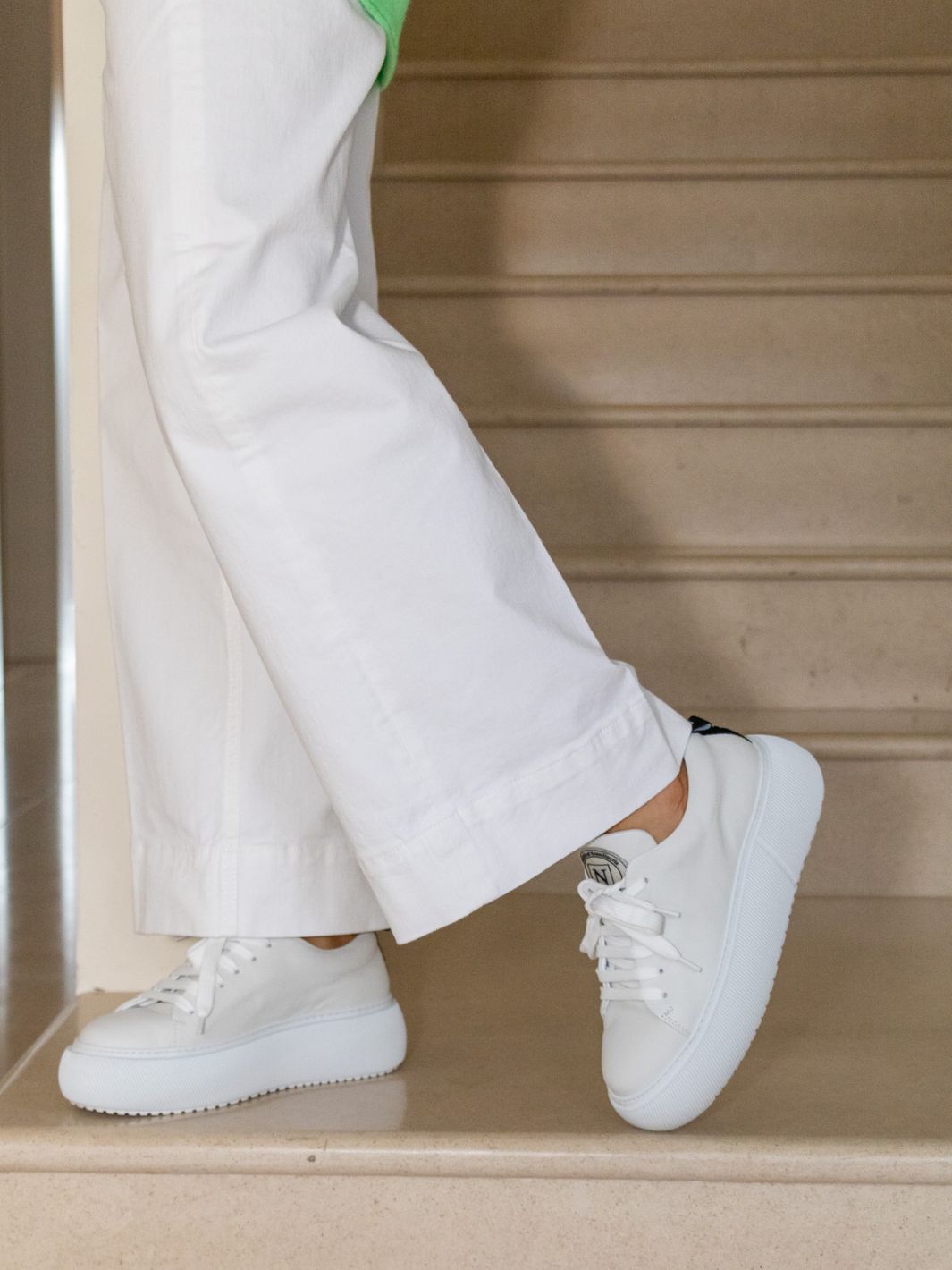 Nude of Scandinavia Sneakers Nude of Scandinavia Hedda Lace-Up Sneakers in White