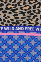 Ombré London Scarf One Size Wilde & Free Blue Tartan with Pink