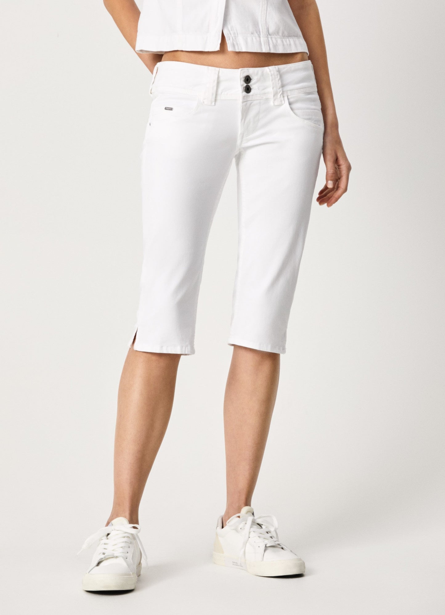 PEPE London Jeans Pepe Venus Crop Jeans in White