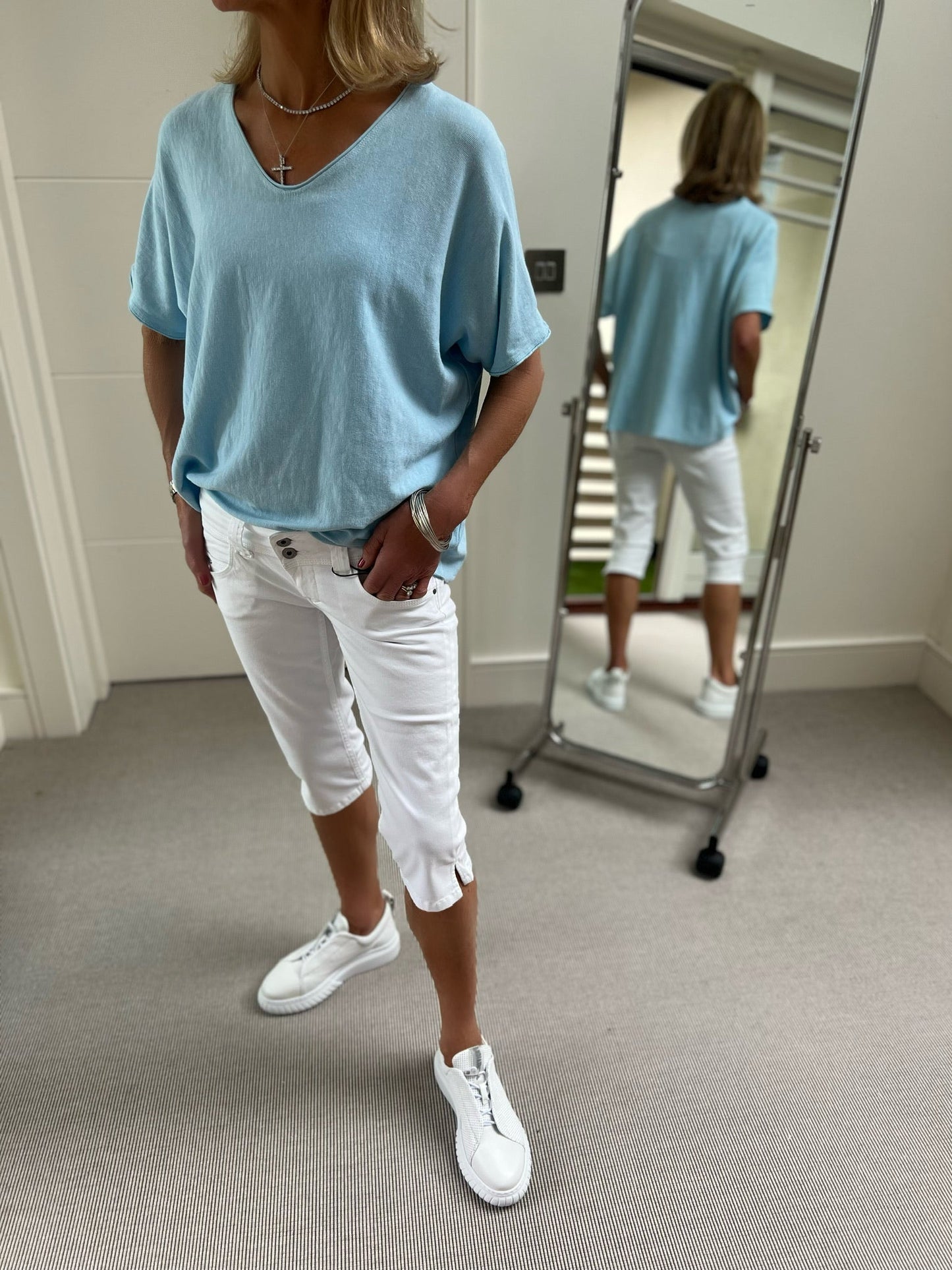 PEPE London Jeans Pepe Venus Crop Jeans in White