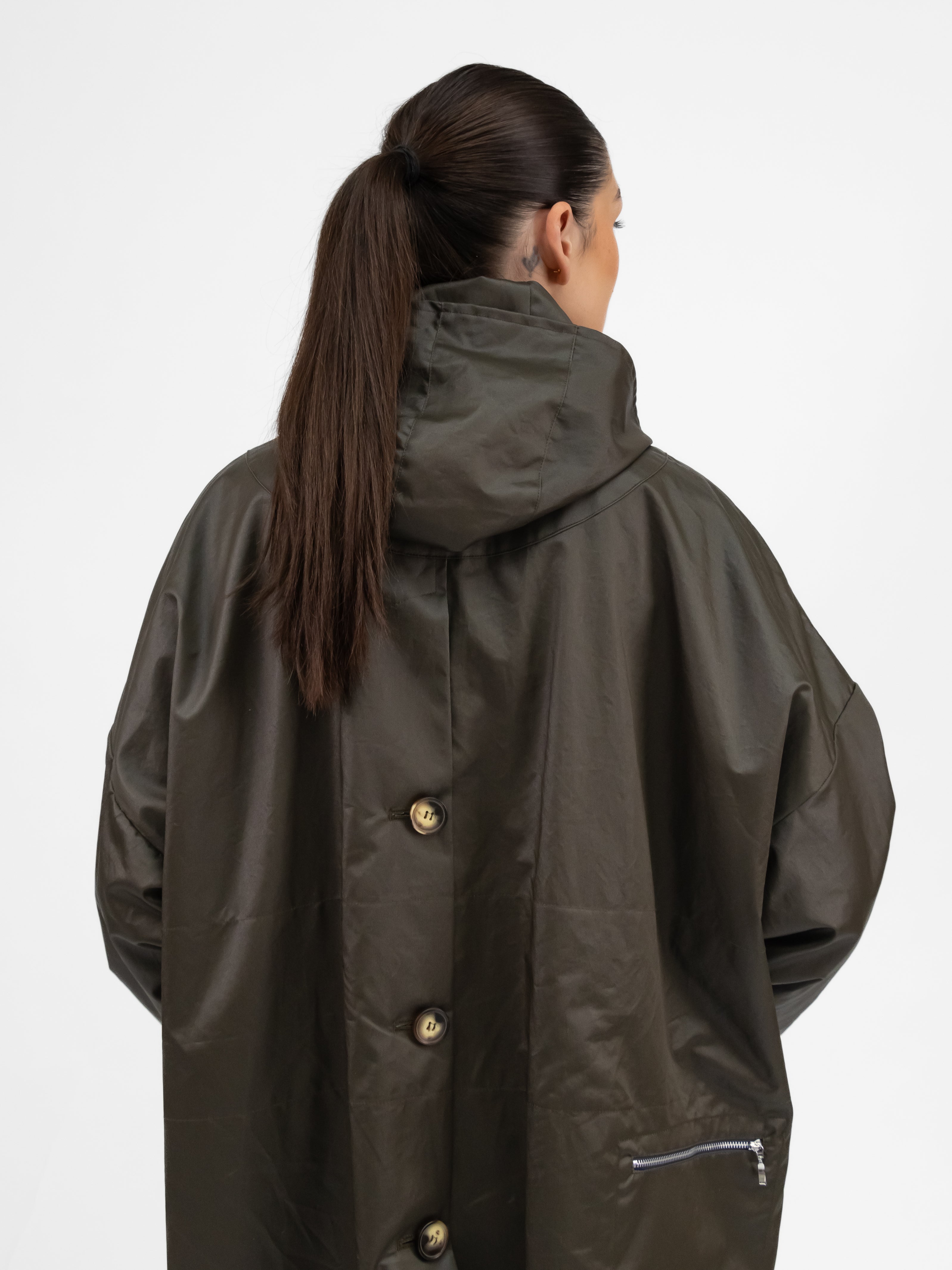 Prêt pour Partir Parkas Eva Cow Parka in Olive