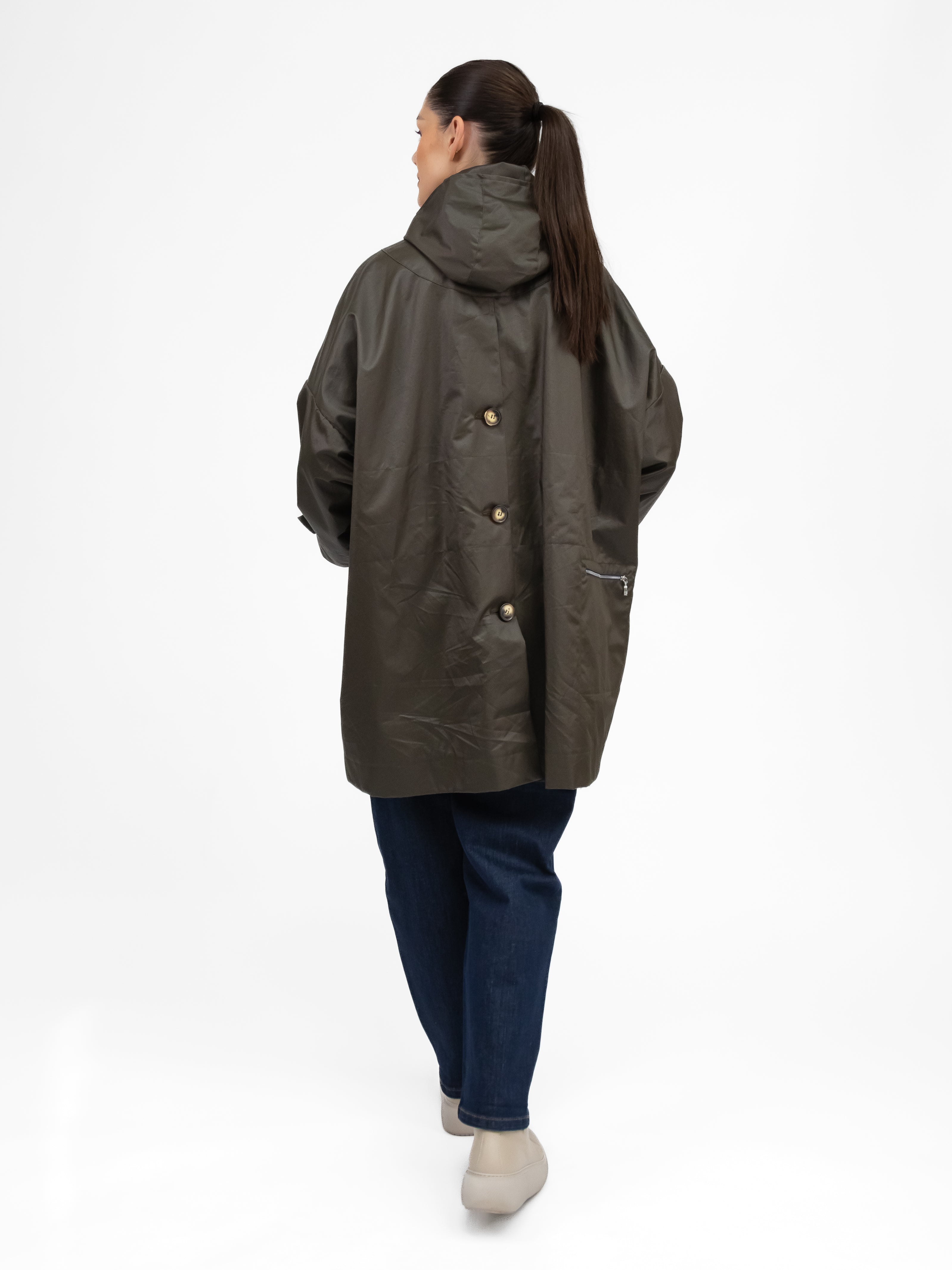 Prêt pour Partir Parkas Eva Cow Parka in Olive