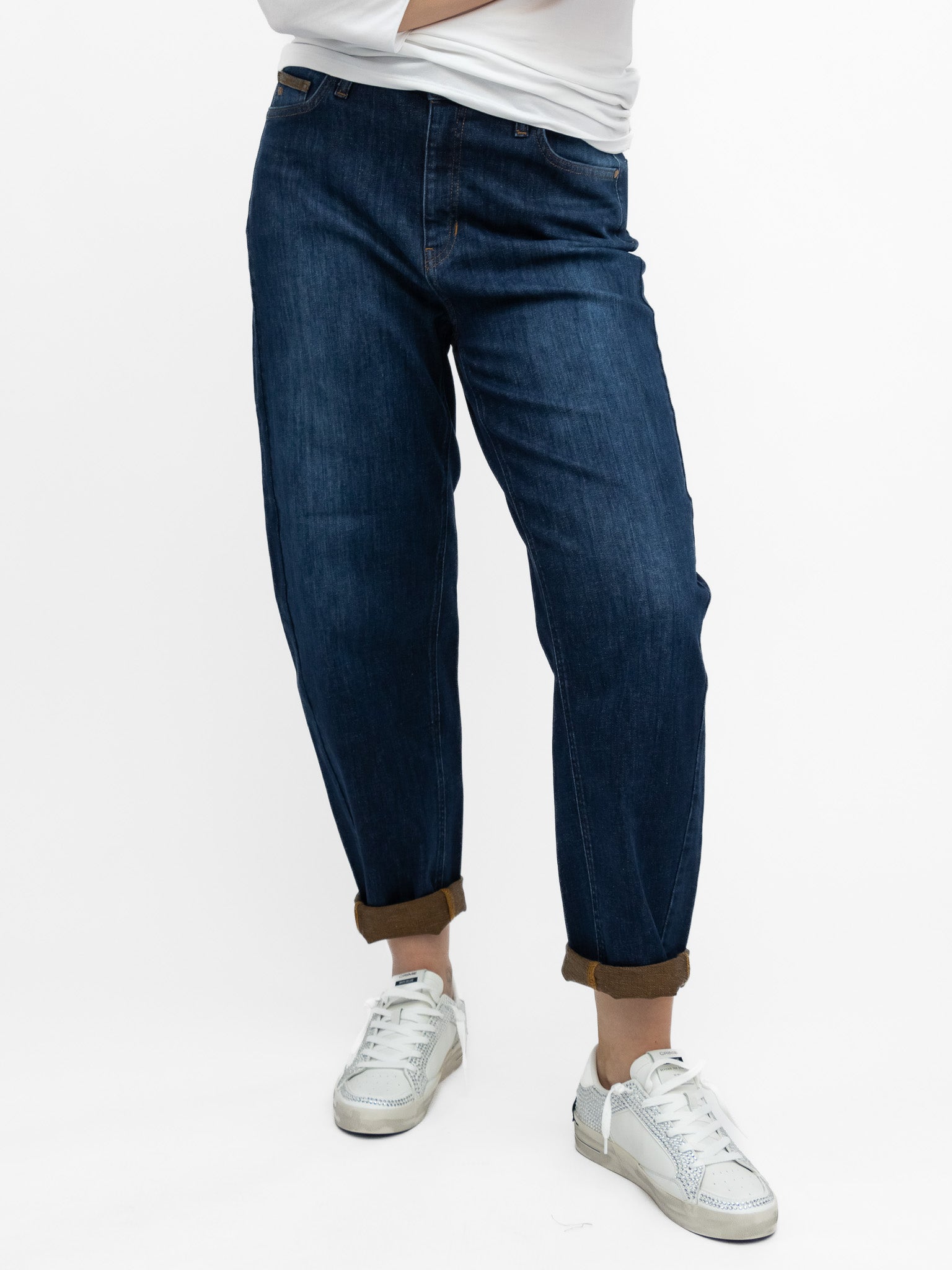 Raffaello Rossi Jeans Hanni 7/8 Jeans in Brownish Denim