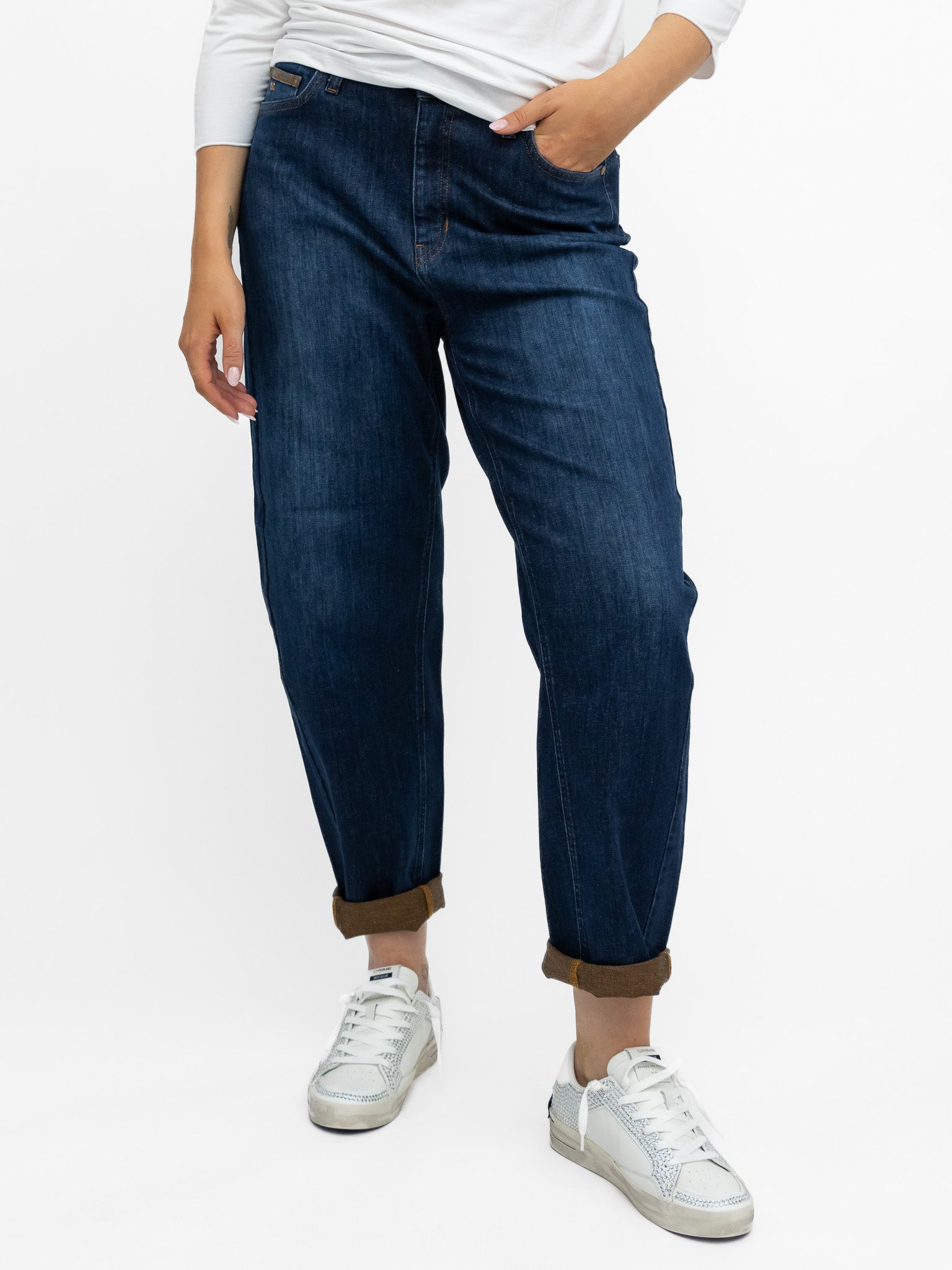 Raffaello Rossi Jeans Hanni 7/8 Jeans in Brownish Denim