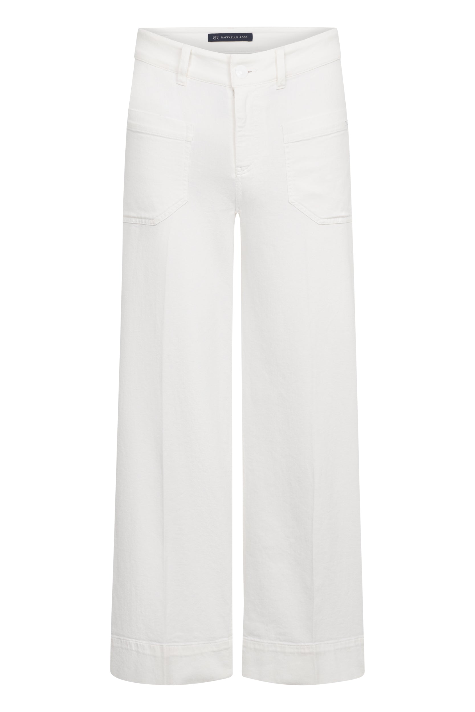 Raffaello Rossi Jeans Miru 6/8 Coloured Soft Denim in Off White