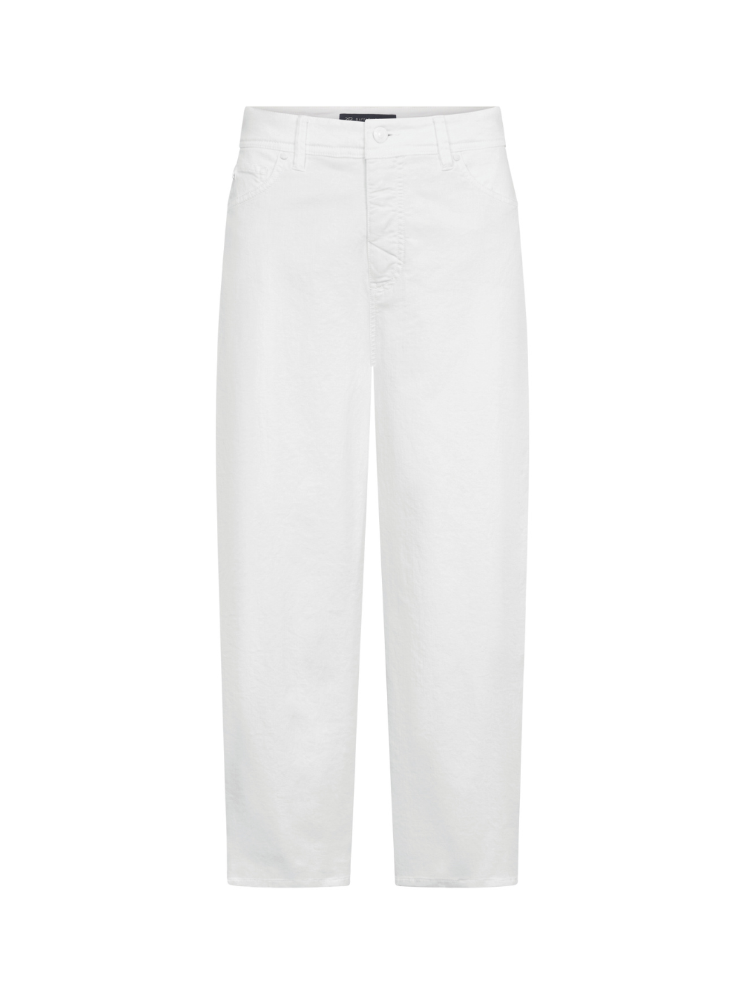Raffaello Rossi Trousers Hanni Barrel Shape Jeans In White Denim From Raffaello Rossi
