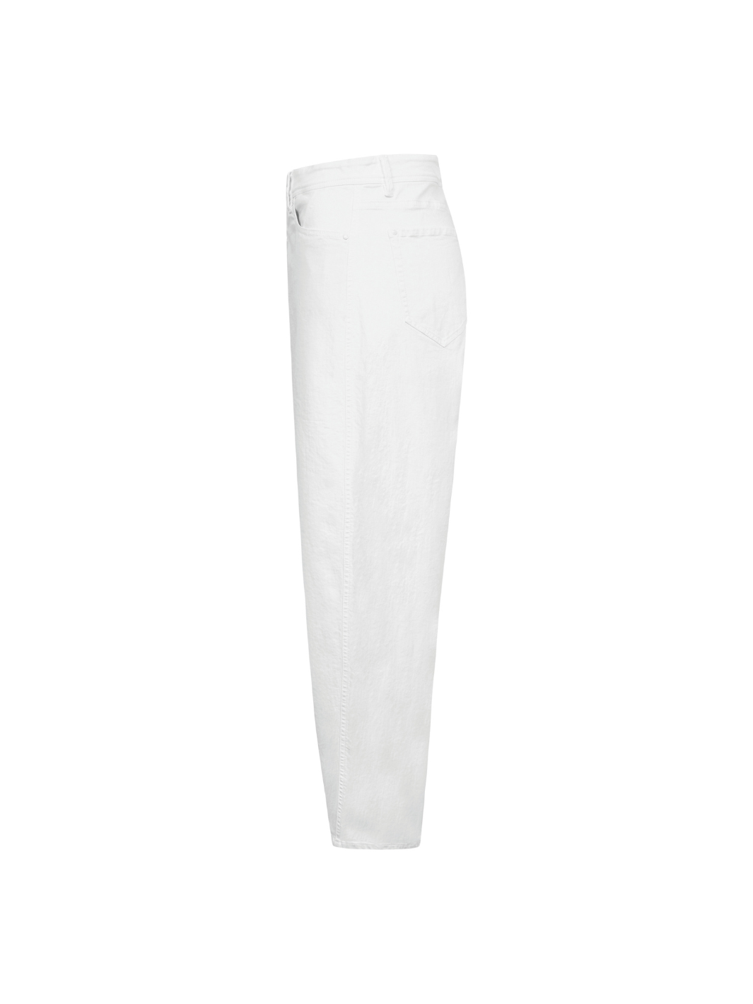 Raffaello Rossi Trousers Hanni Barrel Shape Jeans In White Denim From Raffaello Rossi