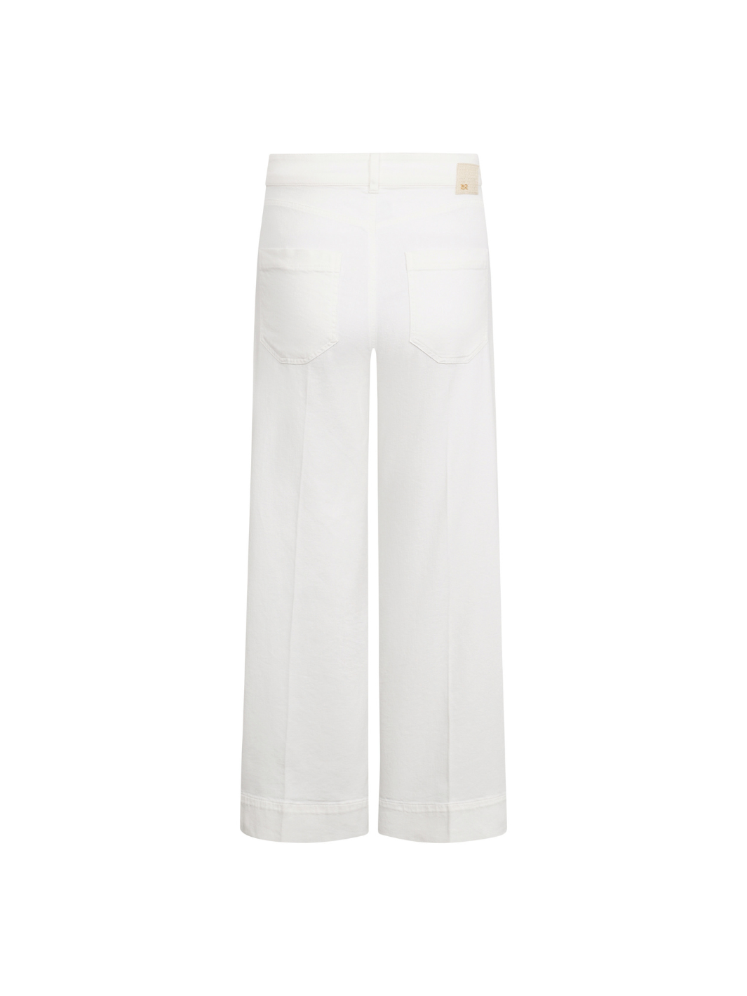 Raffaello Rossi Trousers Miru Wide Leg Jeans In White Denim From Raffaello Rossi