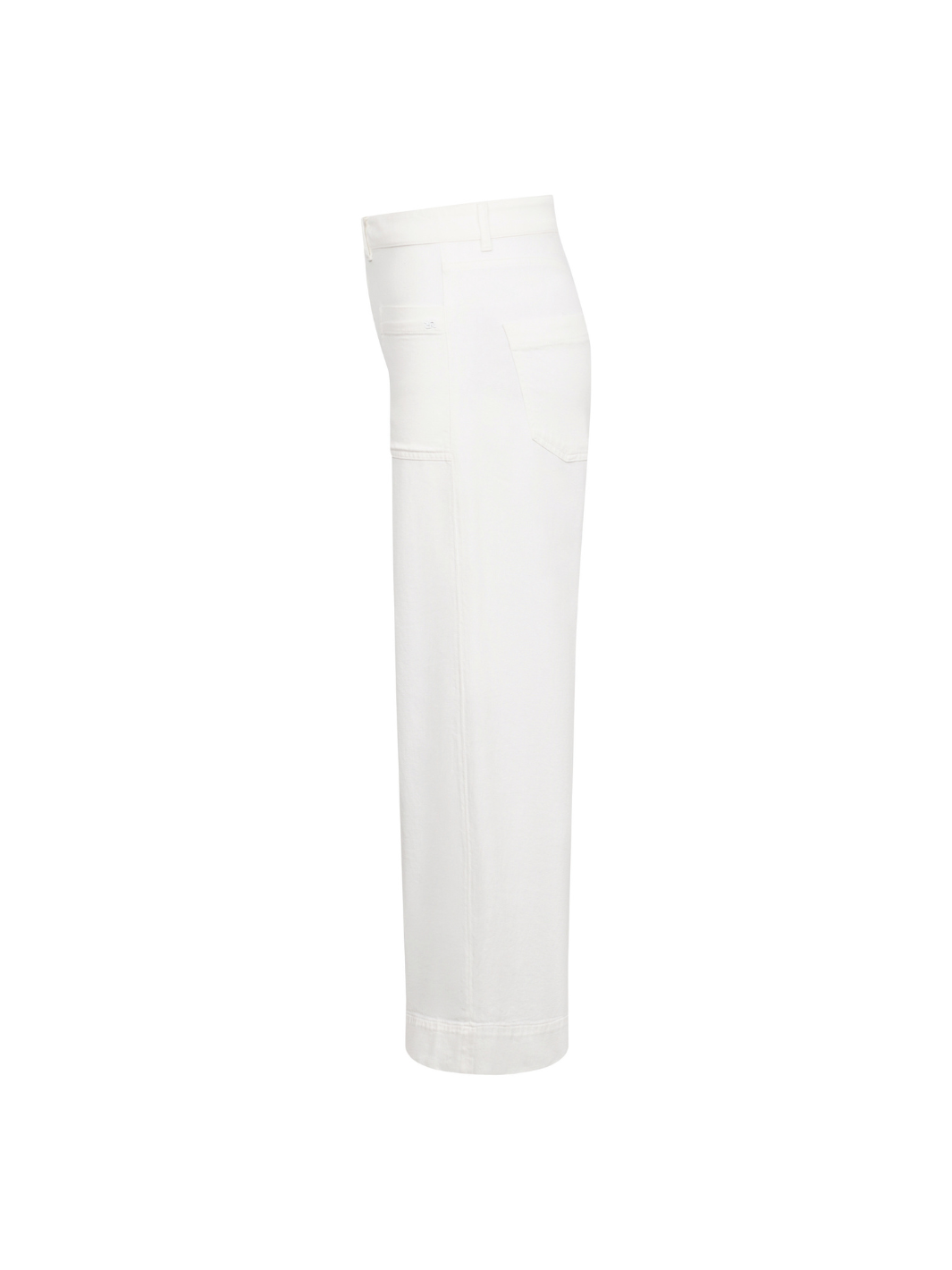 Raffaello Rossi Trousers Miru Wide Leg Jeans In White Denim From Raffaello Rossi