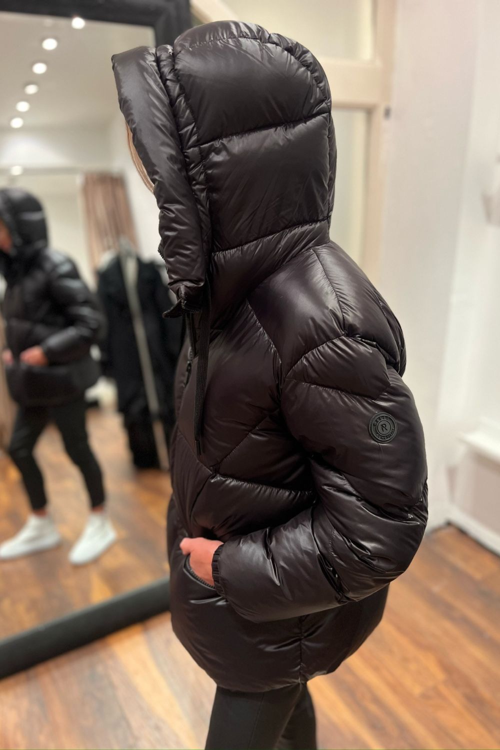 Reset Jacket Reset Riley Road Puffa Jacket in Black