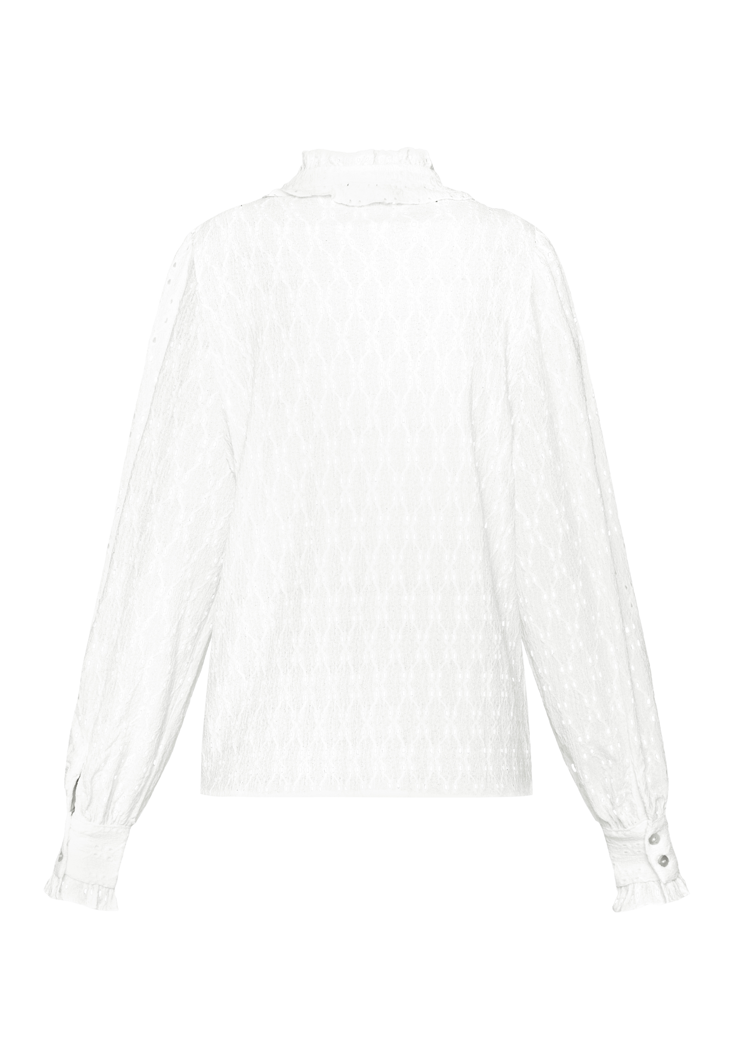 Sisters Point Shirt Sisters Point Eina Edwardian Style Button Top in Pearl White