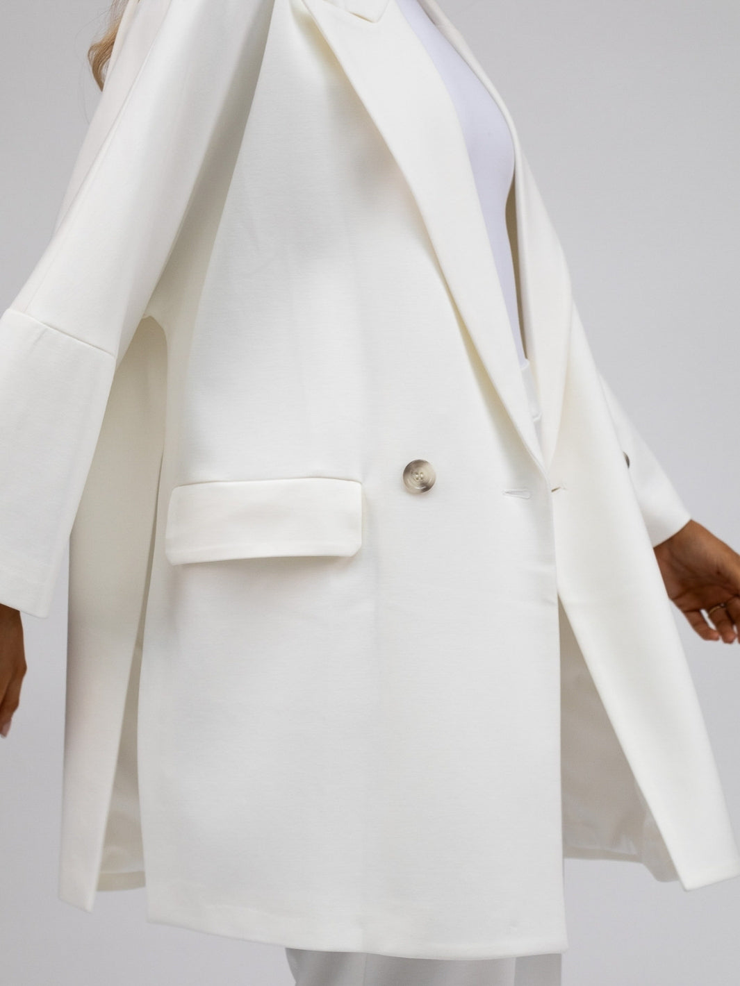 The Italian Collection Jacket Long Kimono Jacket In Latte From The Italian Collection