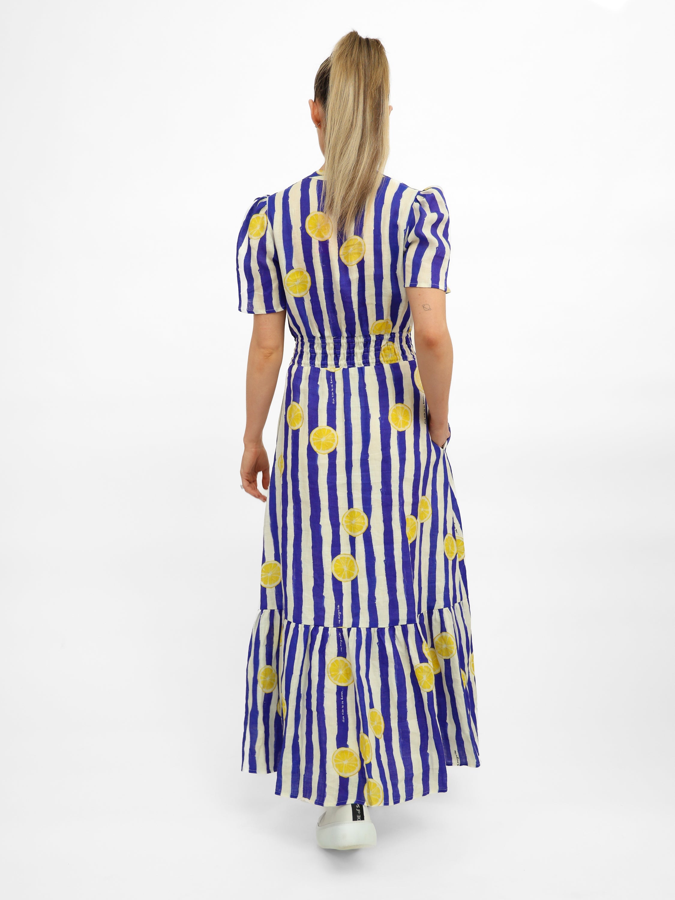 Vilagallo Dress Leila Striped Linen Dress