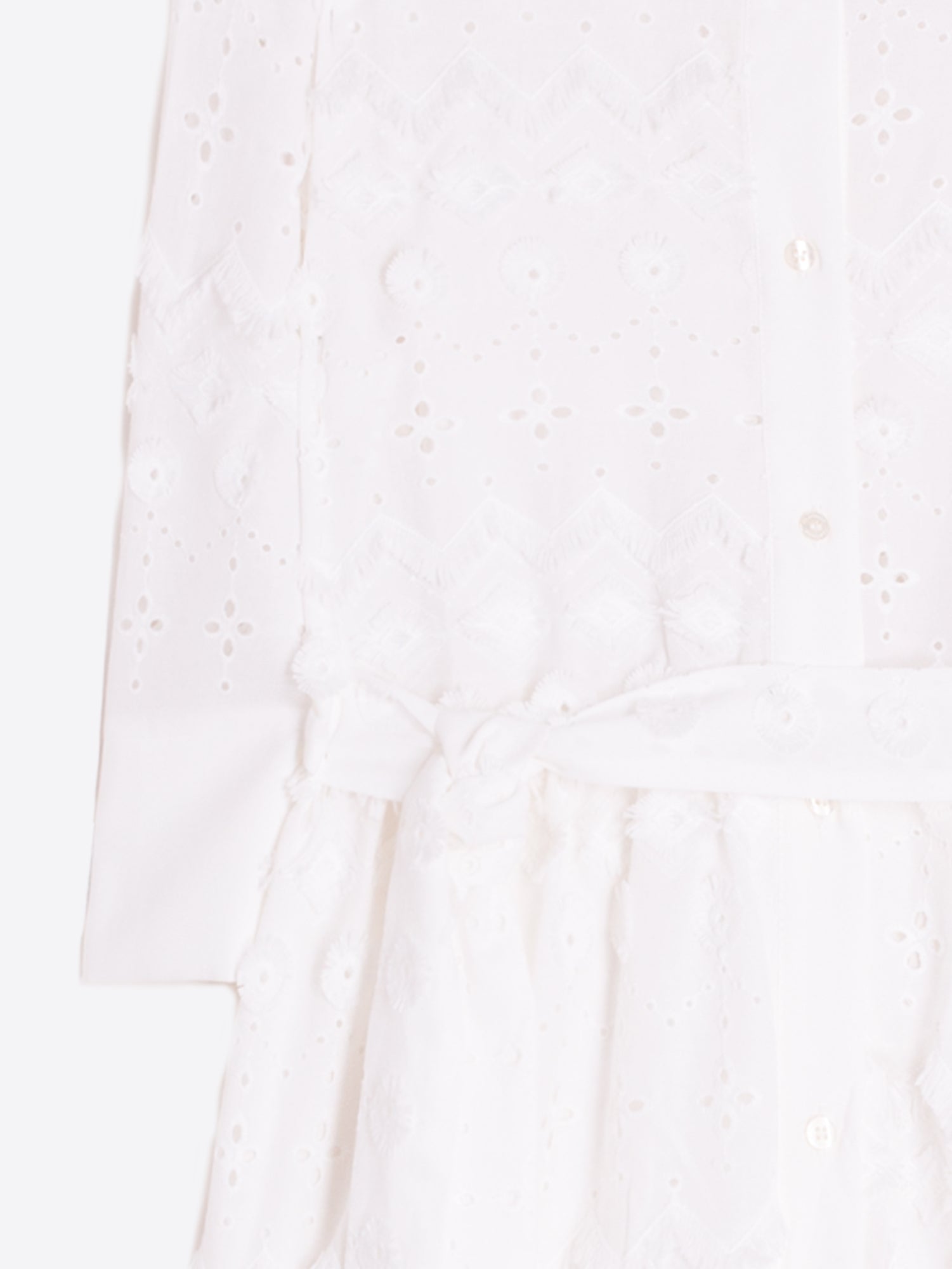 Vilagallo Dress White Embroidered Dress