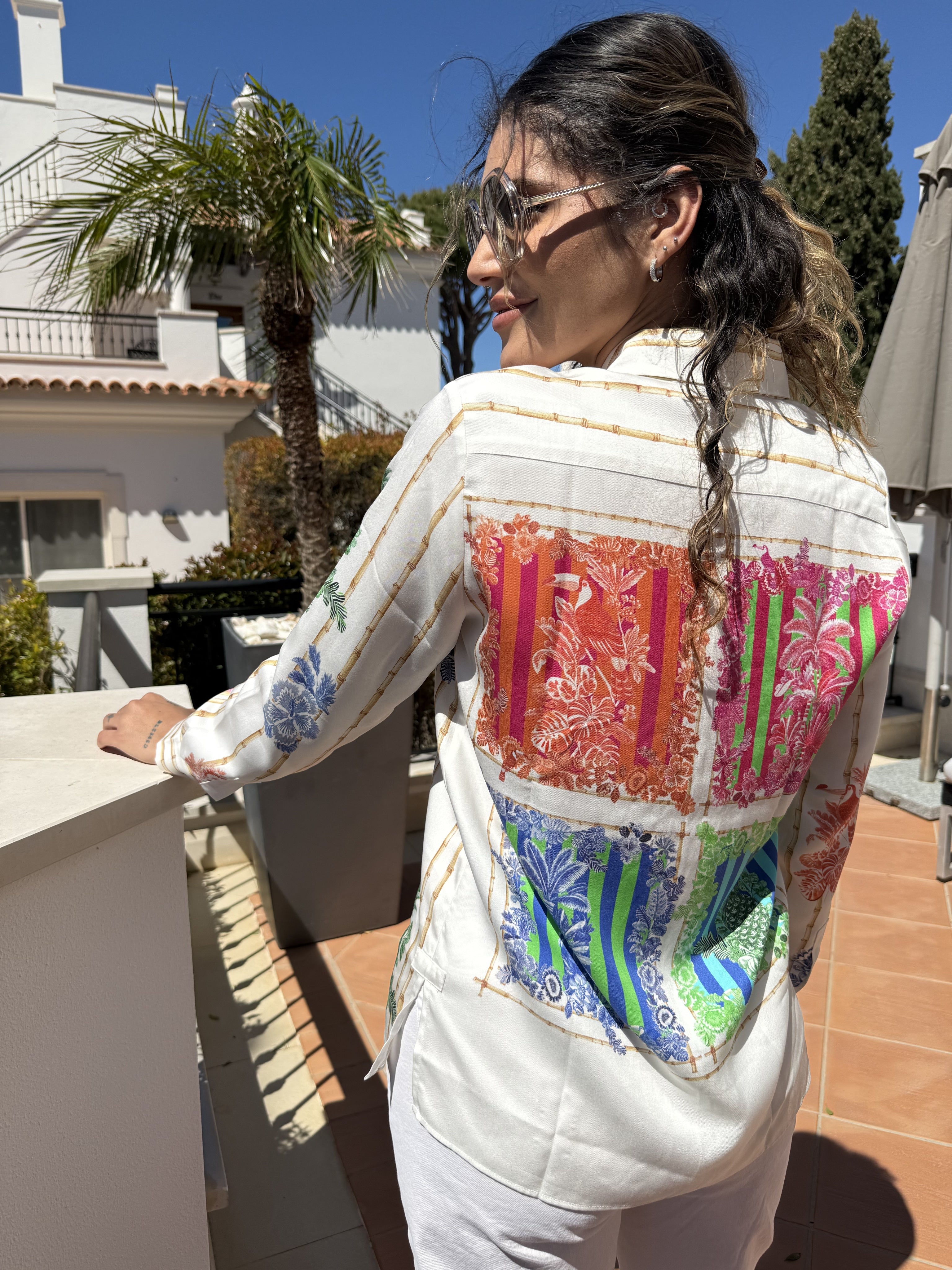 Vilagallo Shirt Bamboo Toucan Print T-Shirt