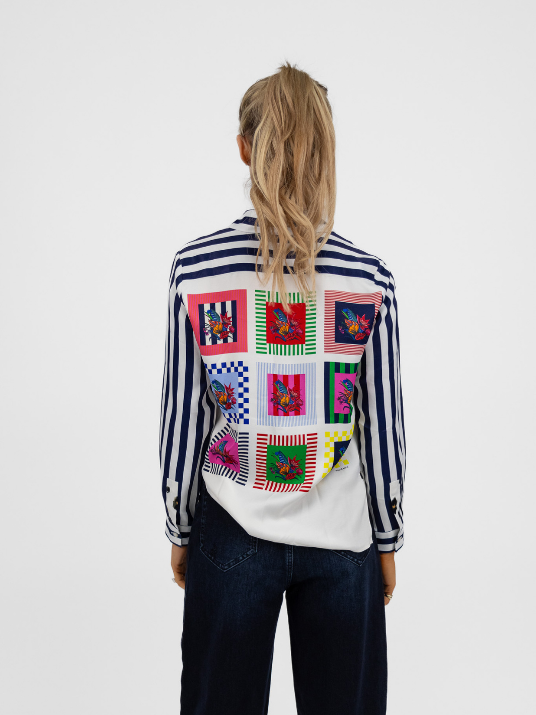 Vilagallo Shirt Leopard Multi Print Shirt From Vilagallo