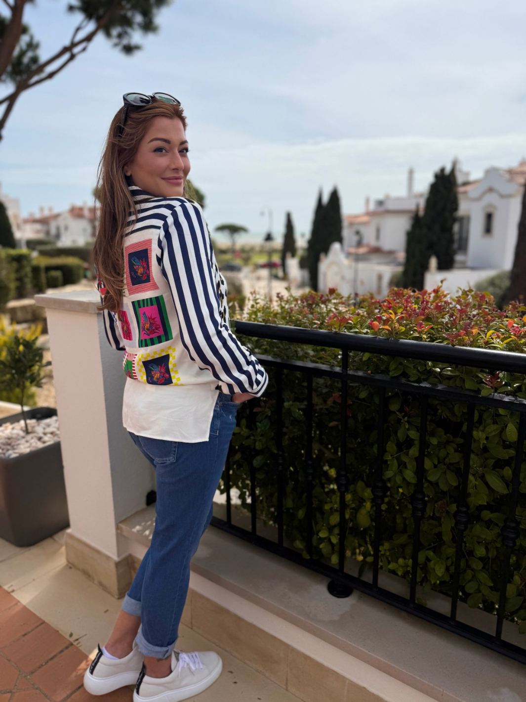 Vilagallo Shirt Leopard Multi Print Shirt From Vilagallo