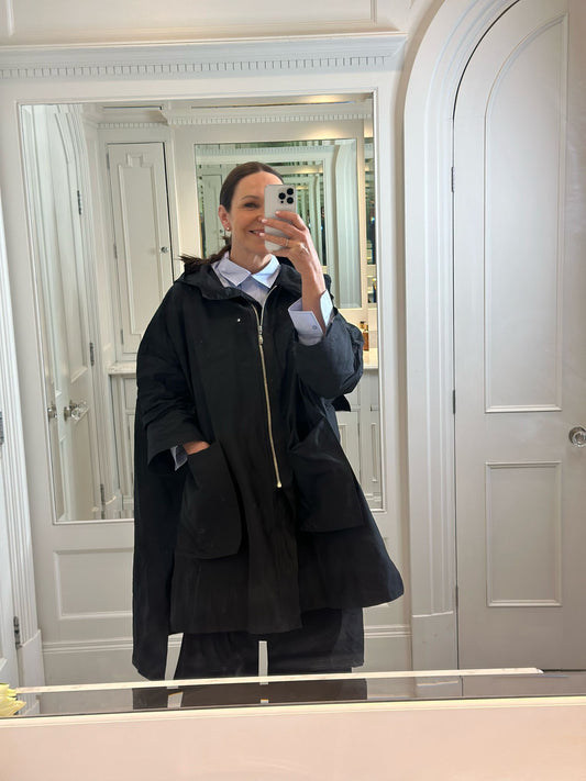 Xenia Design Coat One Size Xenia ABOK Trench Coat in Black