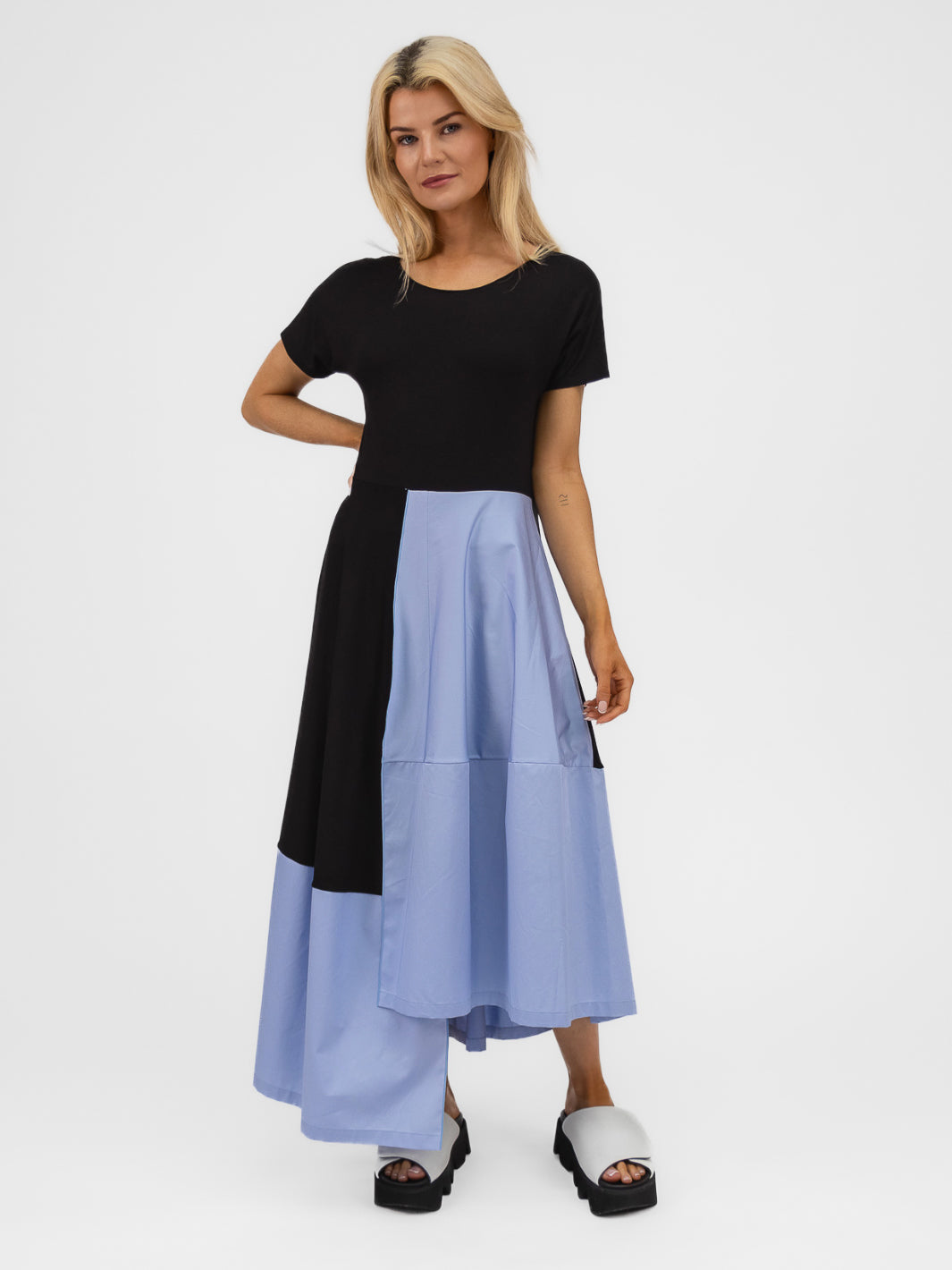 Xenia Design Dress FERT Dress In Black With Baby Blue From Xenia Design