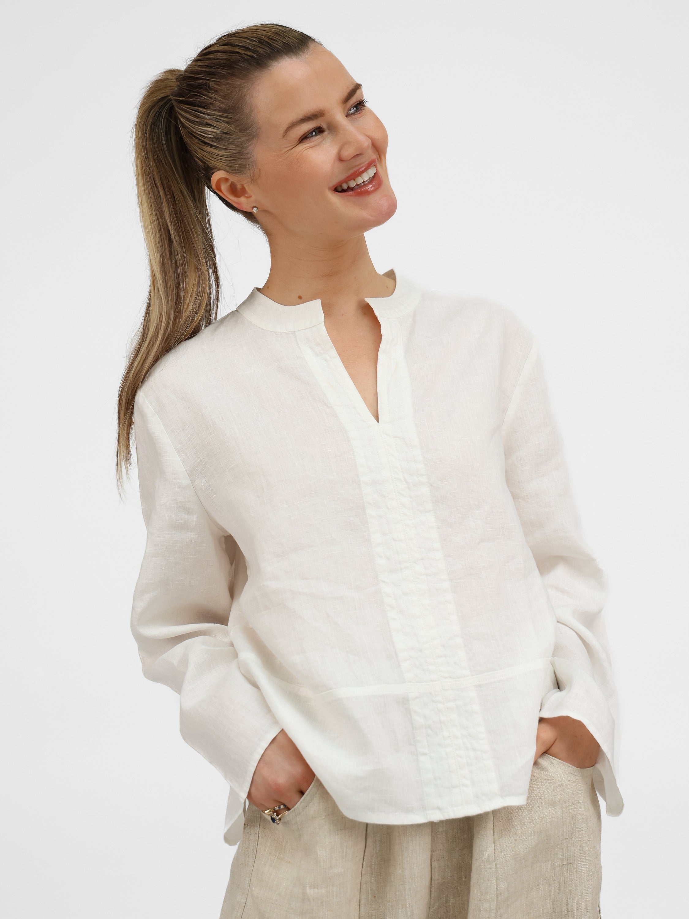 Diffusion linen sets — matching shirt and wide-leg trousers
