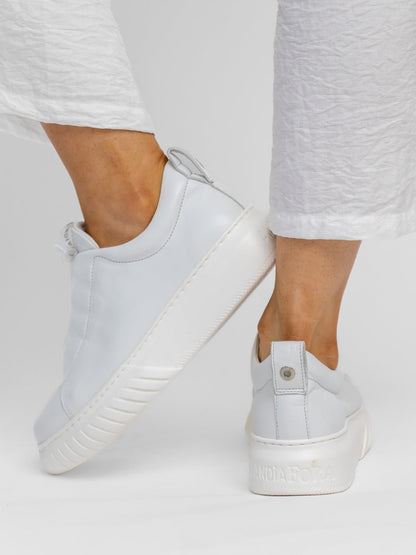 Andia Fora Footwear Andia Fora Libi Dreamer Slip-On Sneakers in White