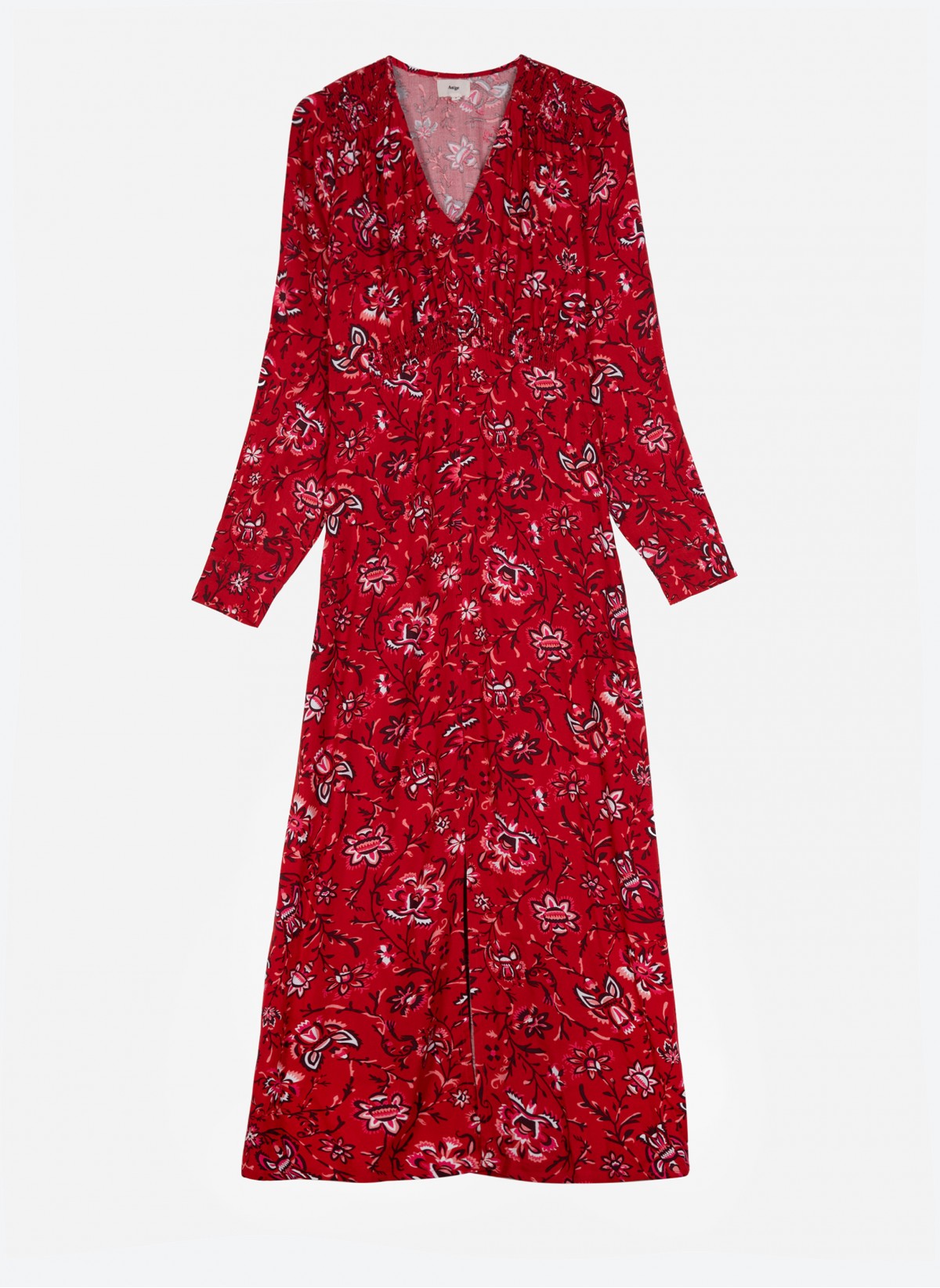 Ange Dress Ange Olivia Midi Dress in Red Floral