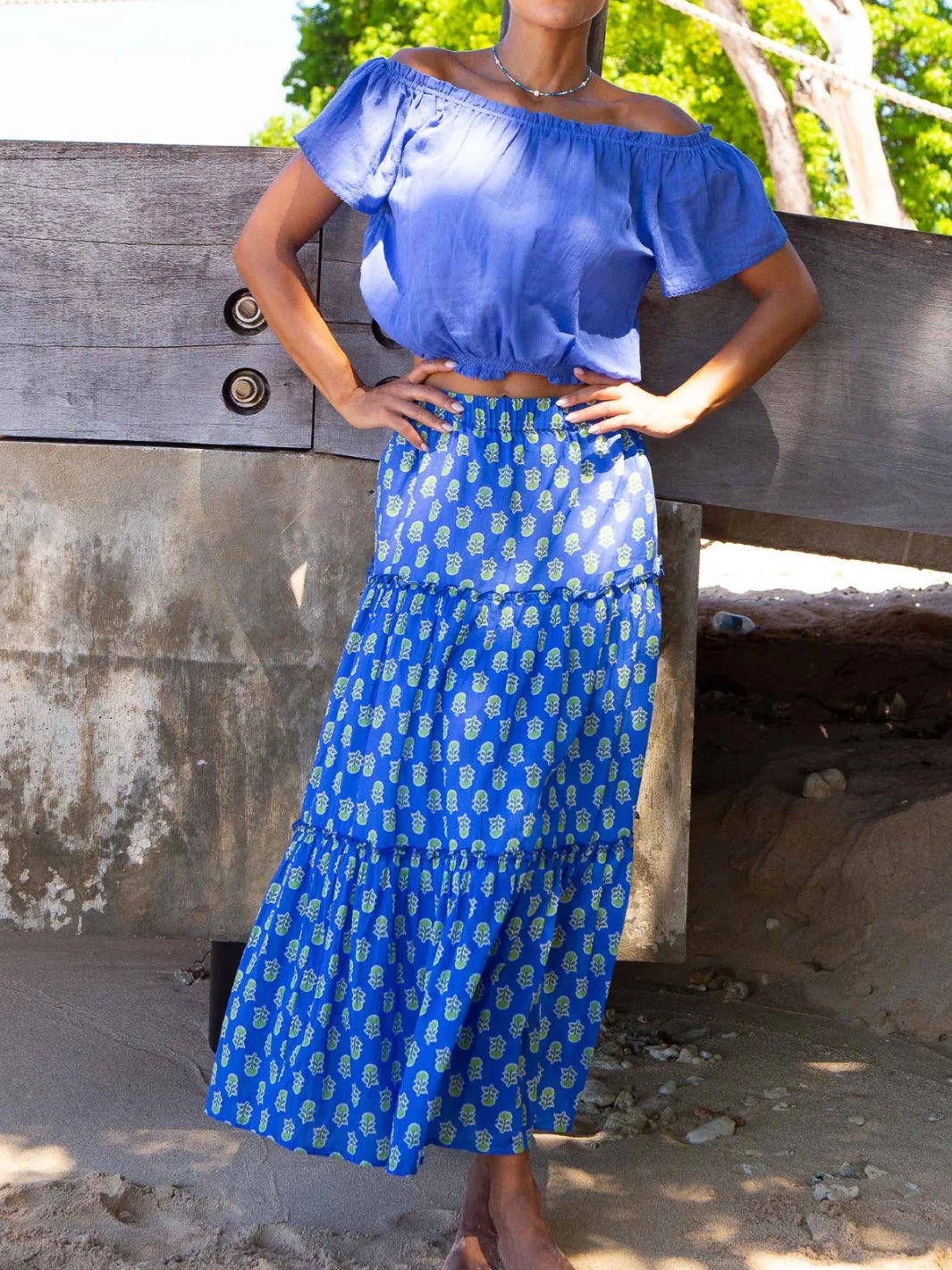 Aspiga Skirt Bea Printed Organic Cotton Skirt From Aspiga