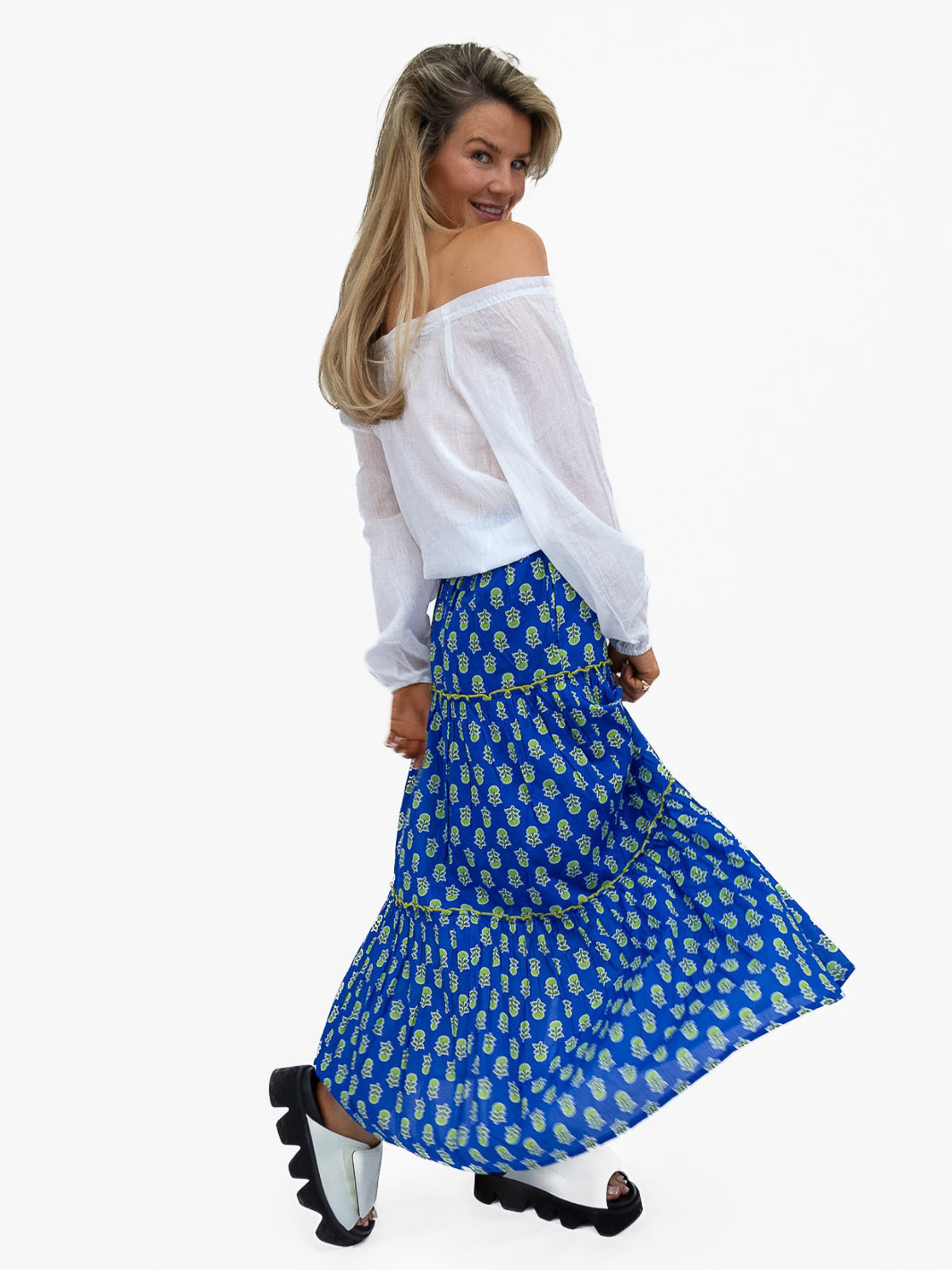 Aspiga Skirt Bea Printed Organic Cotton Skirt From Aspiga