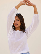Aspiga Top Ilana Long Sleeve Frill Gauze Top From Aspiga